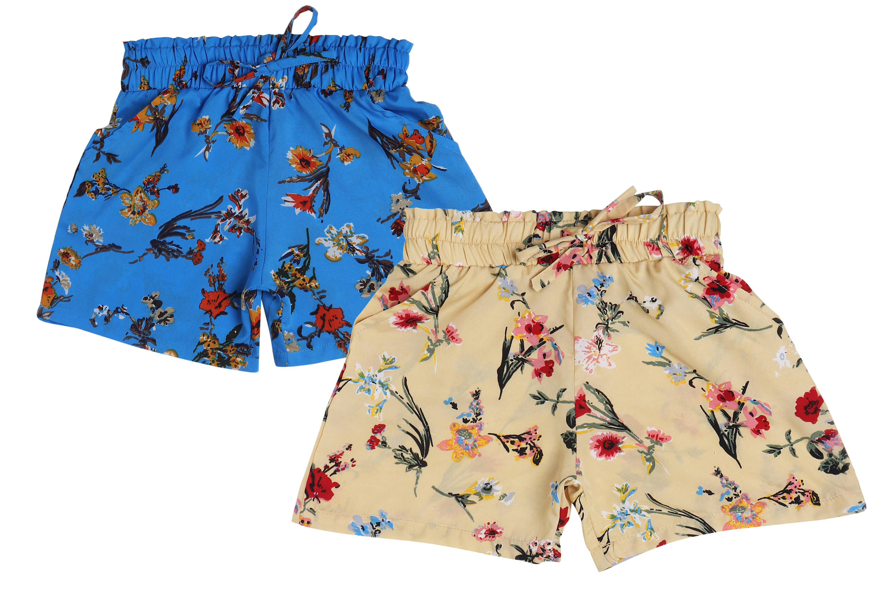     			Arshia Fashions Pack of 2 Girls Crepe Shorts ( Multicolor )