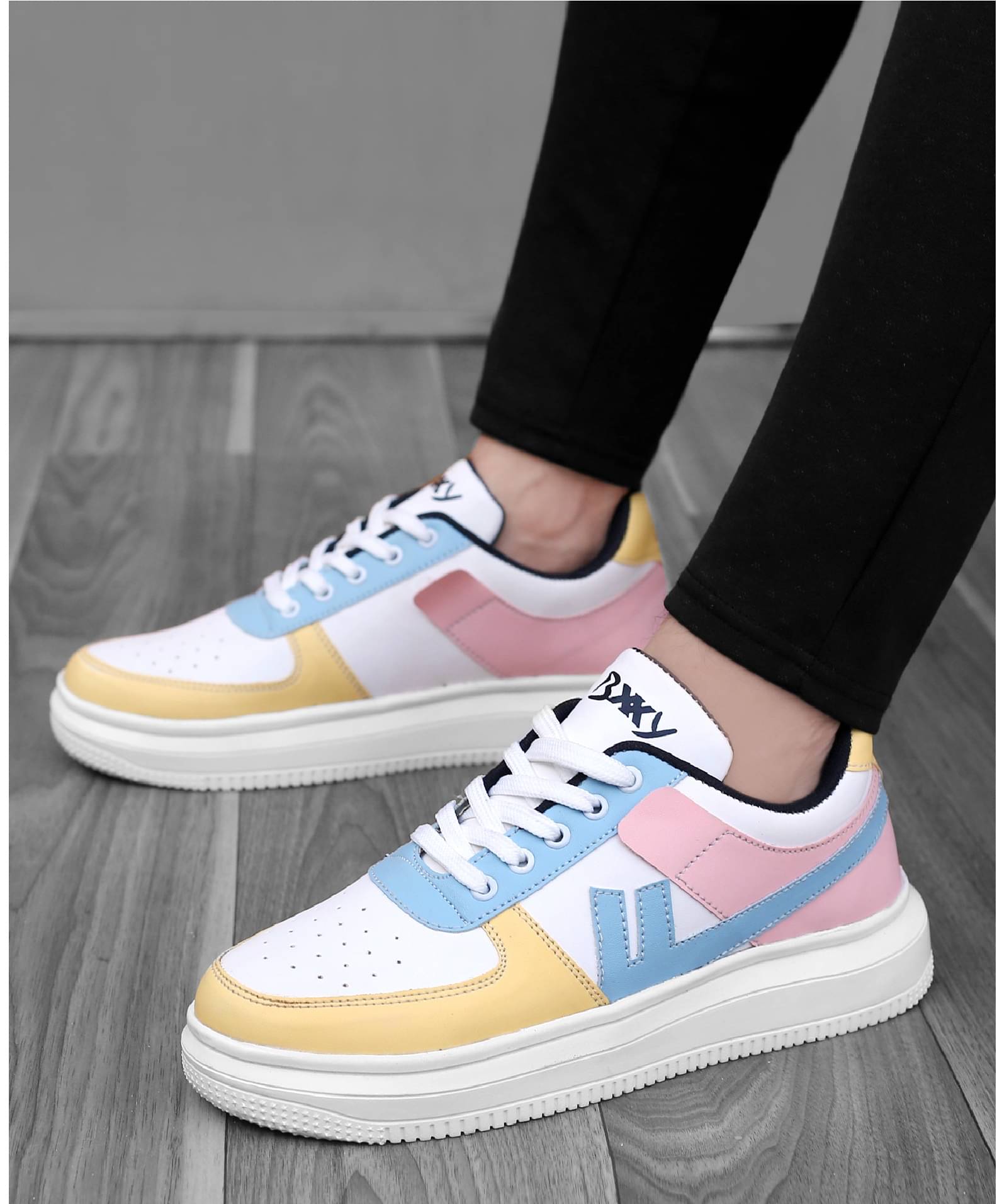     			BXXY Casual Sneaker Lace-up Yellow Men's Sneakers