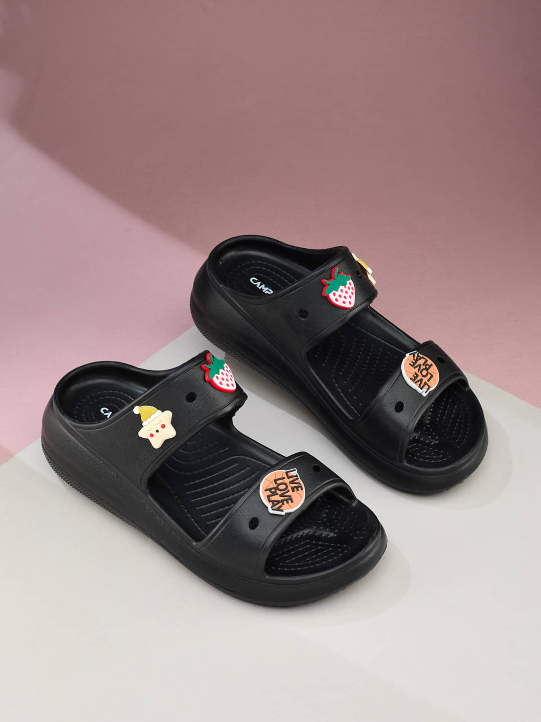     			Campus Black Women's Slide