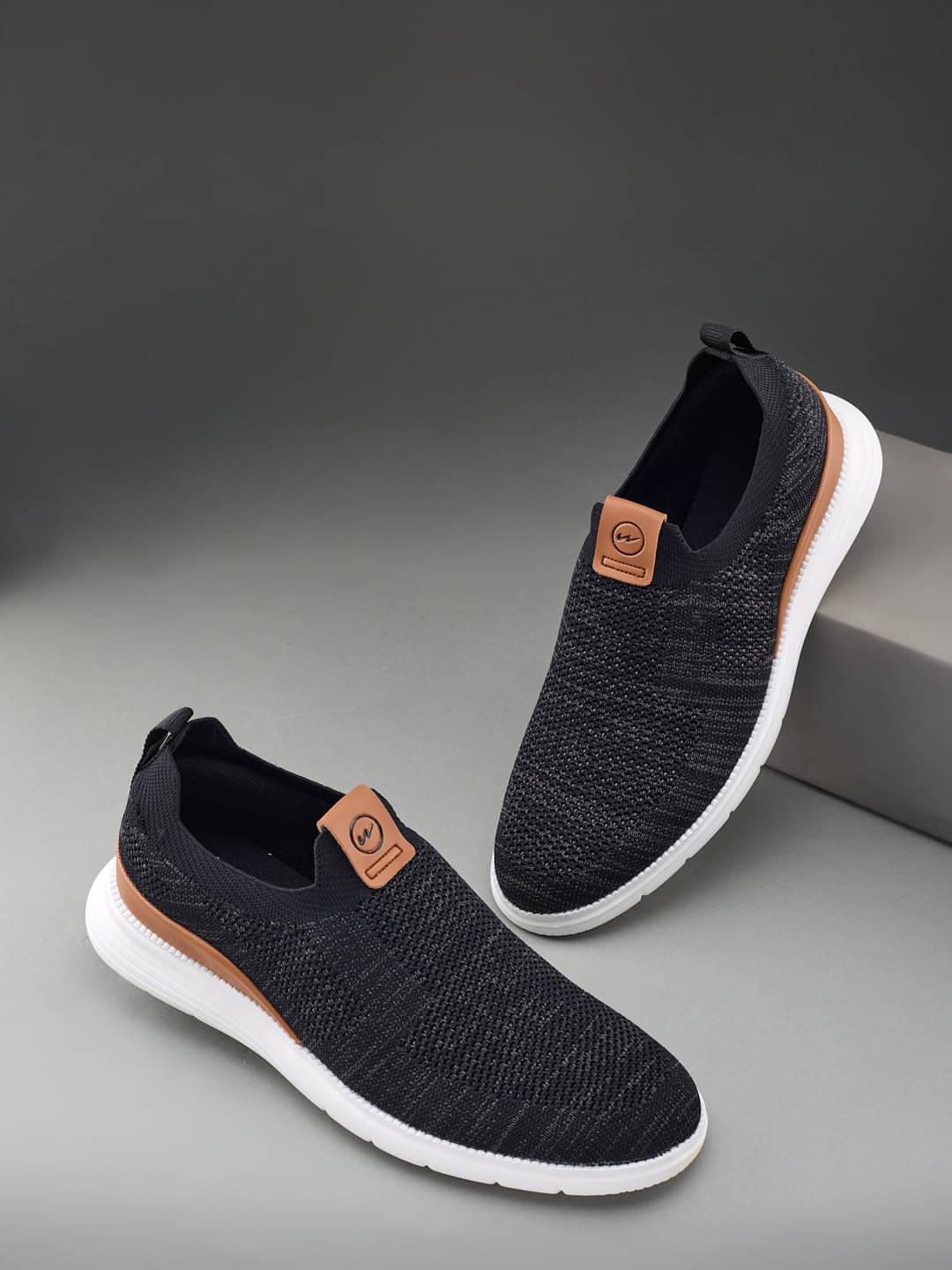     			Campus CHALK Black Men's Sneakers