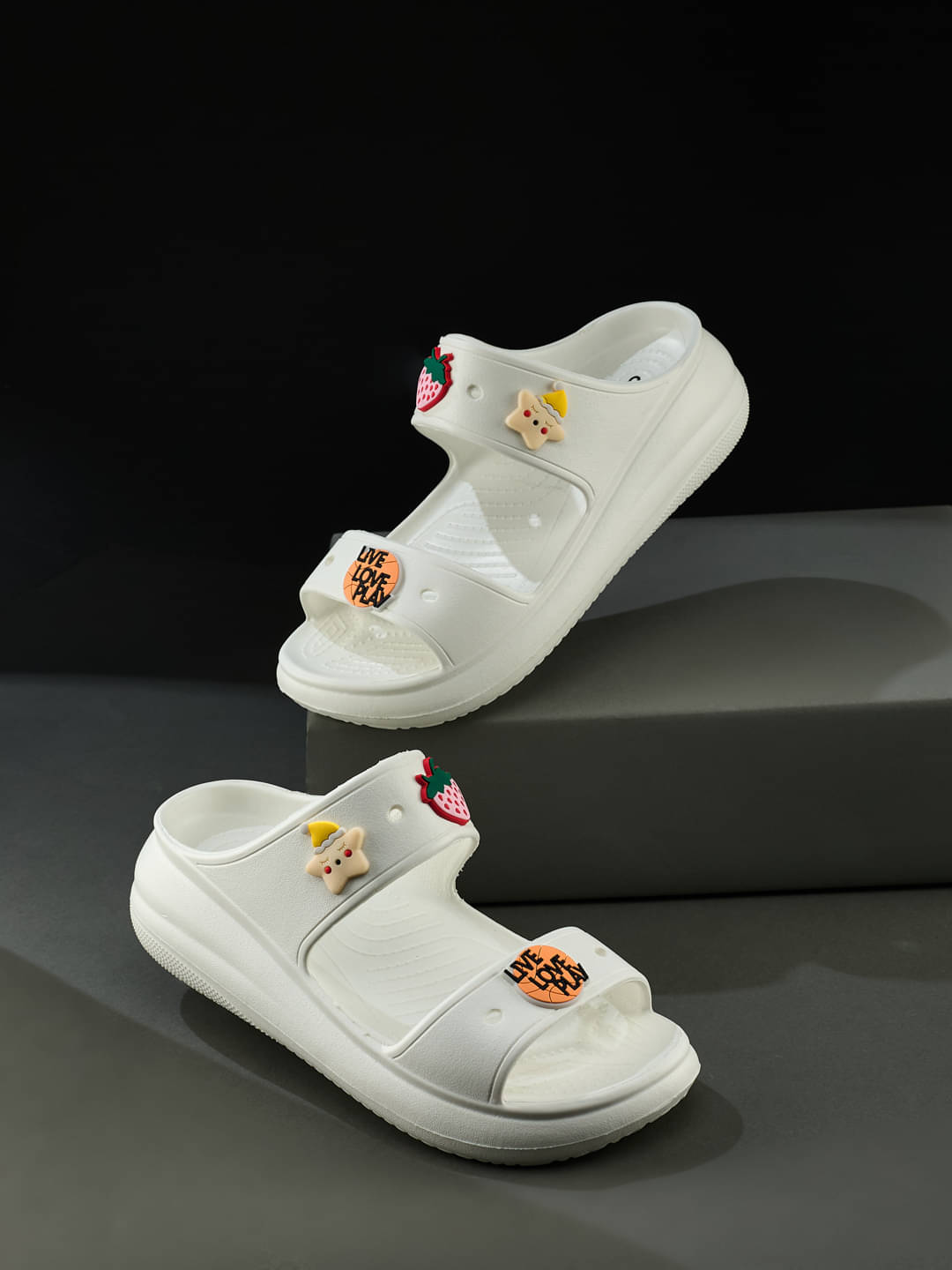     			Campus White Women's Slide