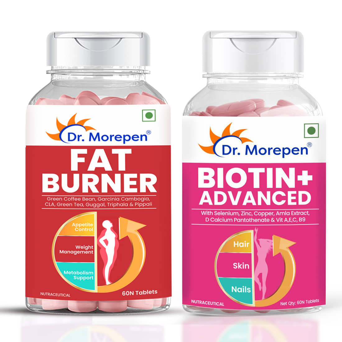 Dr. Morepen Biotin+ & Fat burner 2 no.s Fat Burner Tablet
