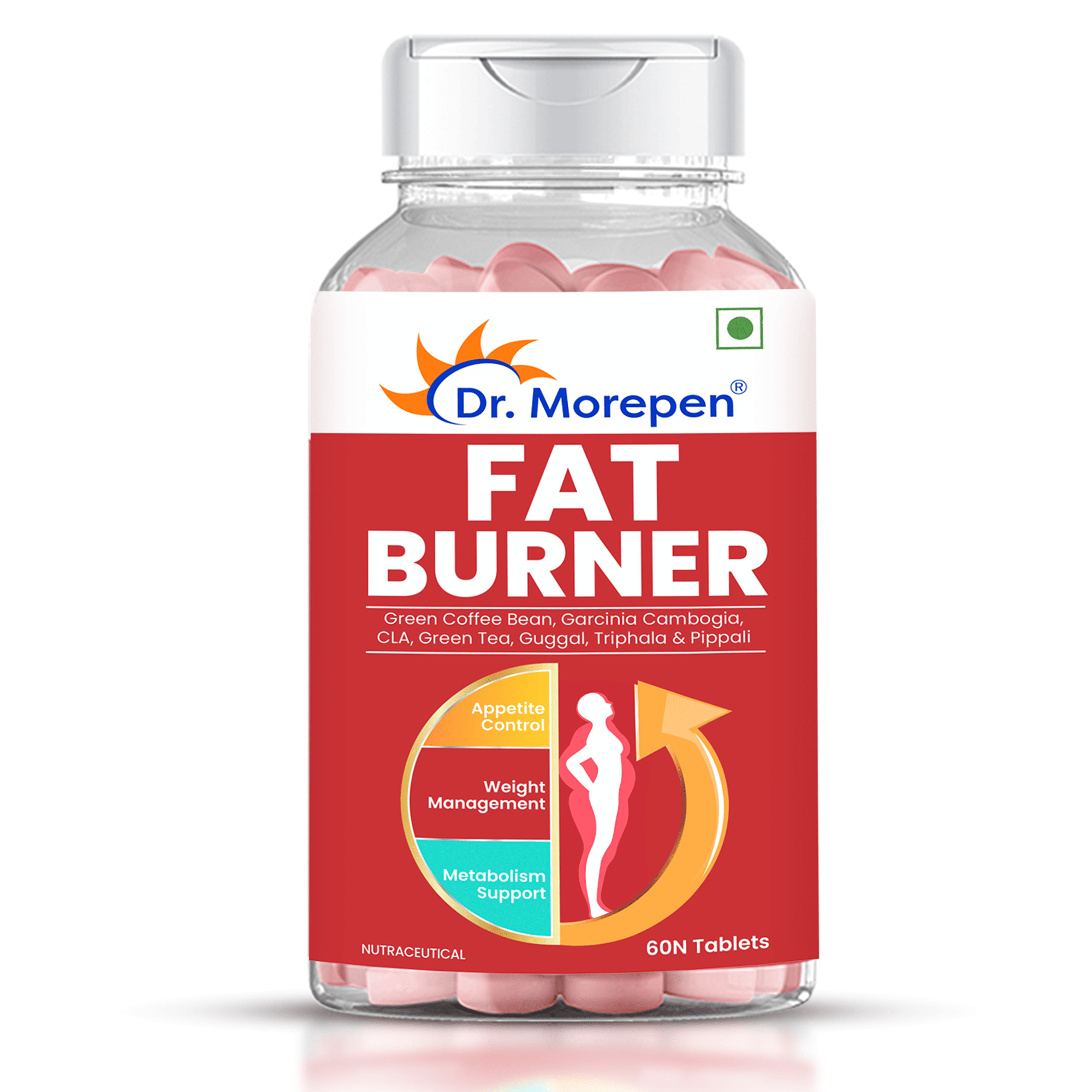     			Dr. Morepen Fat Burner with CLA & Garcinia Supports Weight Loss & Fuels Metabolism (60 Tablets)
