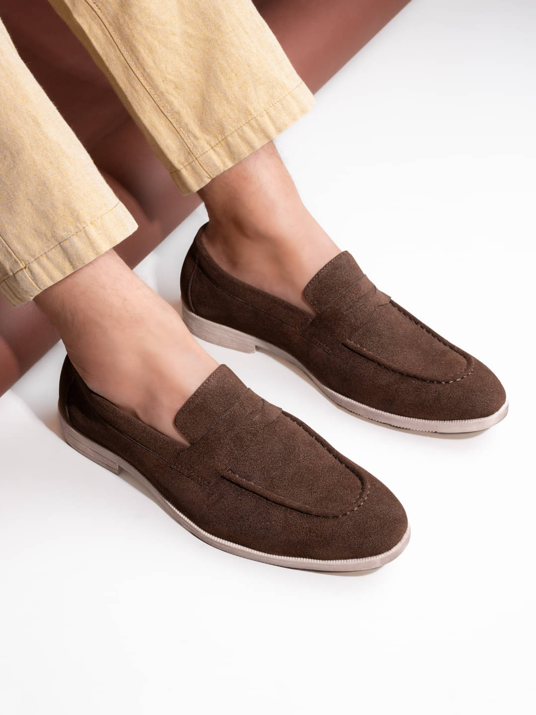     			Fentacia Brown Men's Korean Shoes