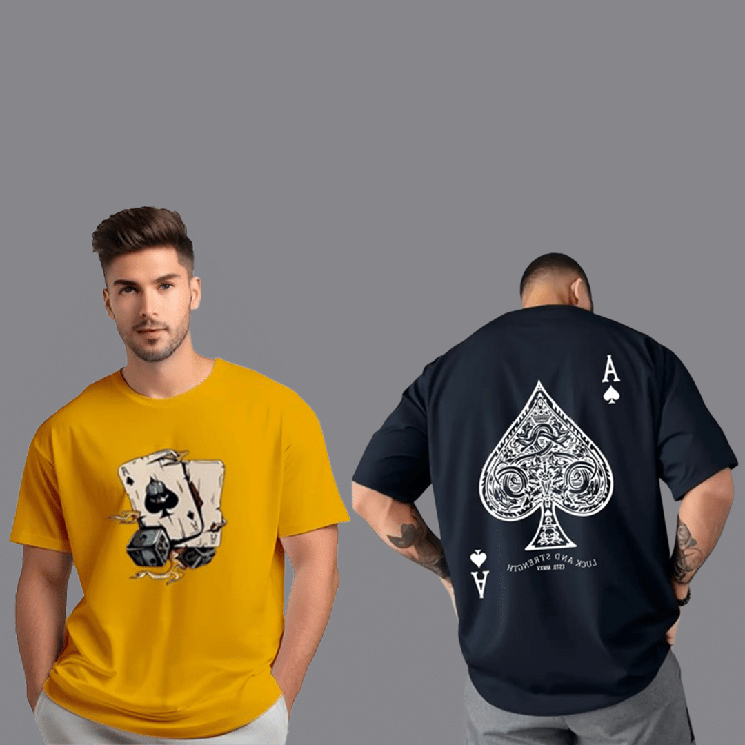 Glito Men Cotton Blend Oversized Fit Printed T-Shirt ( Yellow ) Glito Men Cotton Blend Oversized Fit Printed T-Shirt ( Yellow )