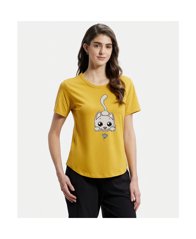     			Glito Yellow Polyester Lycra Compression - Single