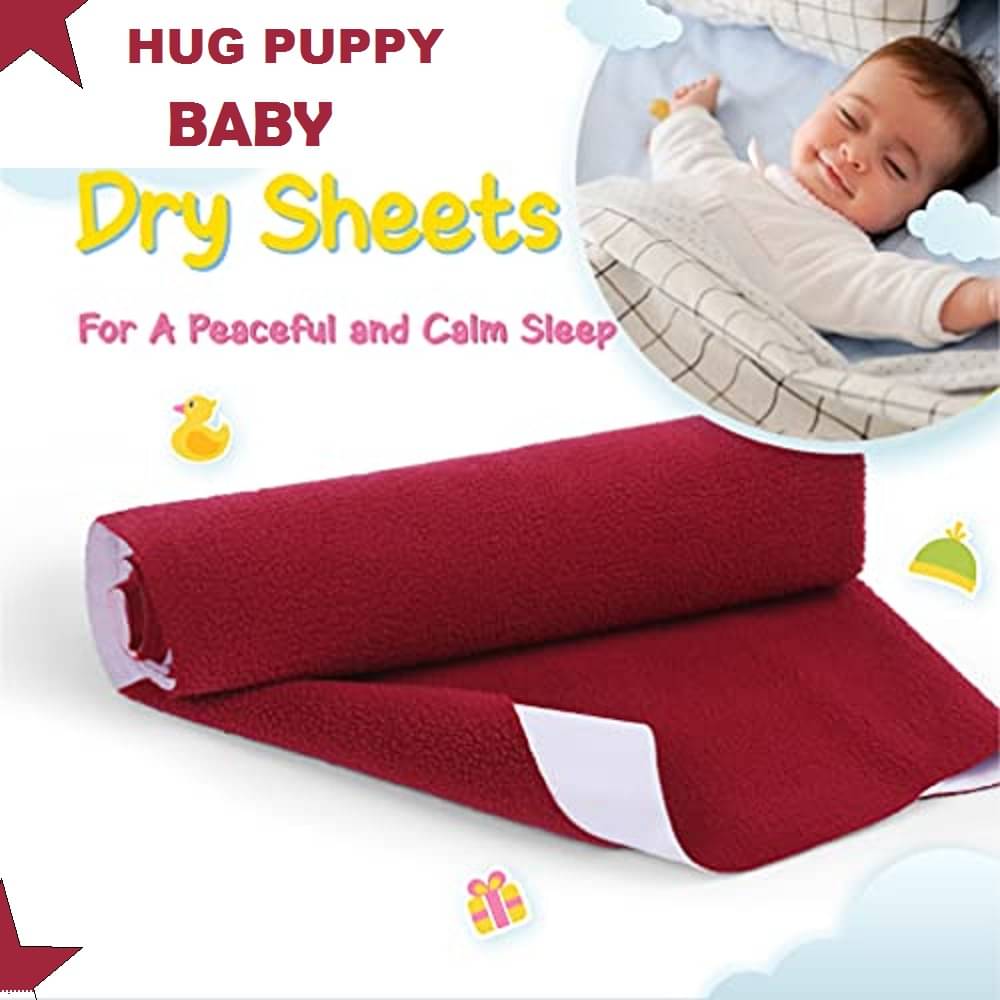 HUG PUPPY Polyester 1 Single Bedsheet with 1 Pillow Cover ( Maroon ) HUG PUPPY Polyester 1 Single Bedsheet with 1 Pillow Cover ( Maroon )