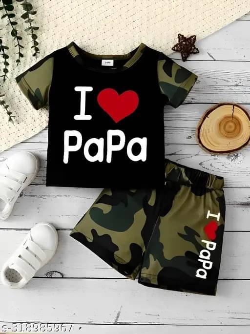 JENNY GARMENT Pack of 1 Unisex Cotton Blend T-Shirt & Shorts Set ( Black )     			JENNY GARMENT Pack of 1 Unisex Cotton Blend T-Shirt & Shorts Set ( Black )