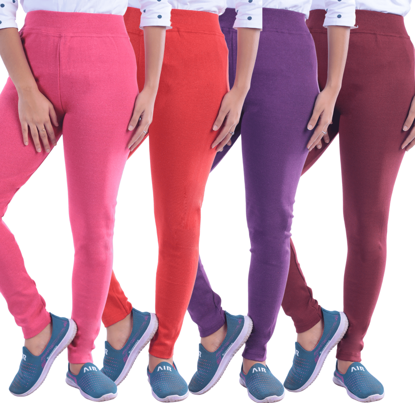     			KARARO Women Cotton Blend Skinny Fit Jegging