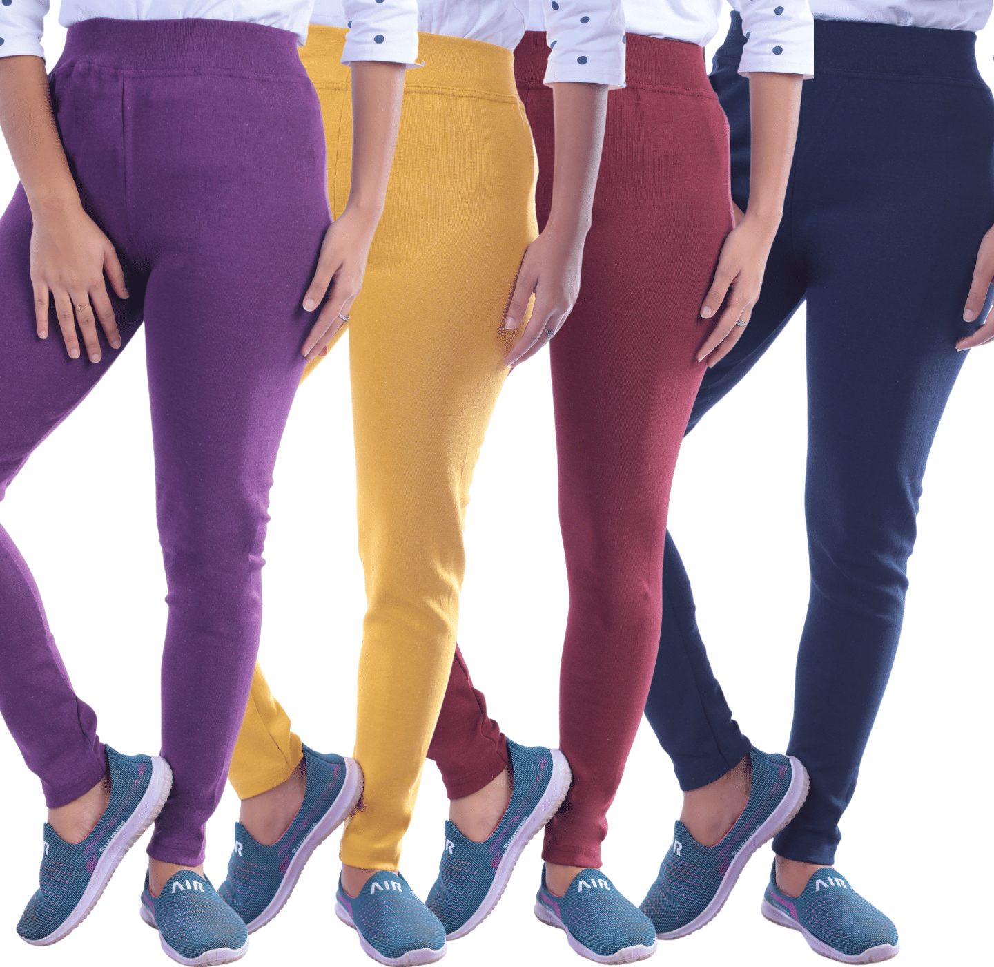     			KARARO Women Cotton Blend Skinny Fit Jegging