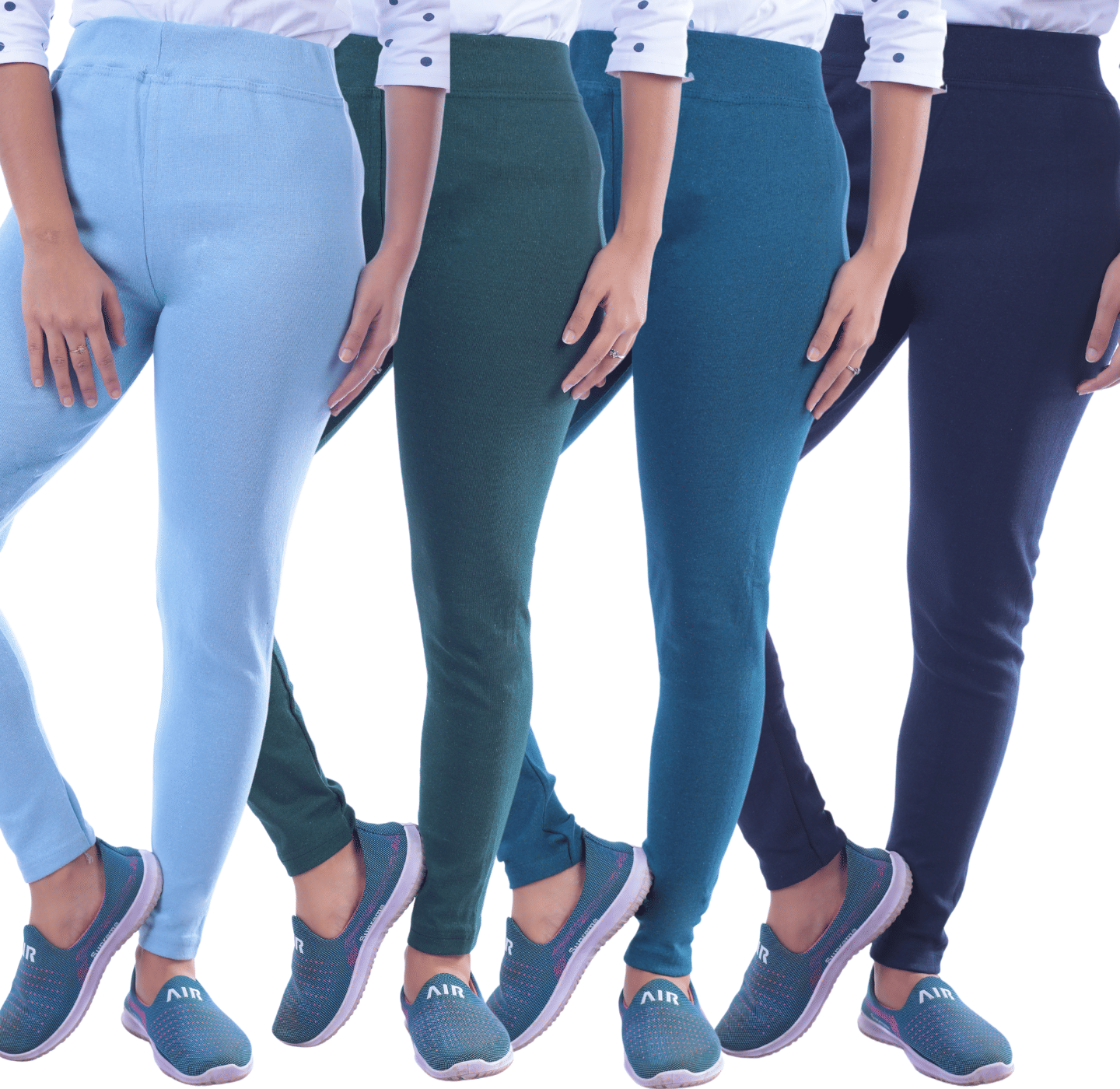     			KARARO Women Cotton Blend Skinny Fit Jegging