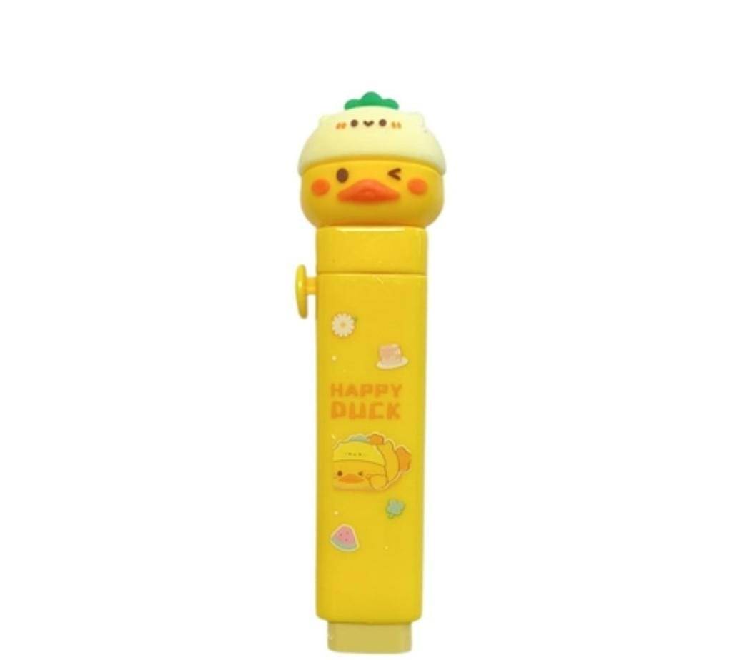     			Kalra Magic Girl Push Eraser for Kids Cute Retractable Eraser Stationery Fancy Erasers for School Pack 1 (Yellow)