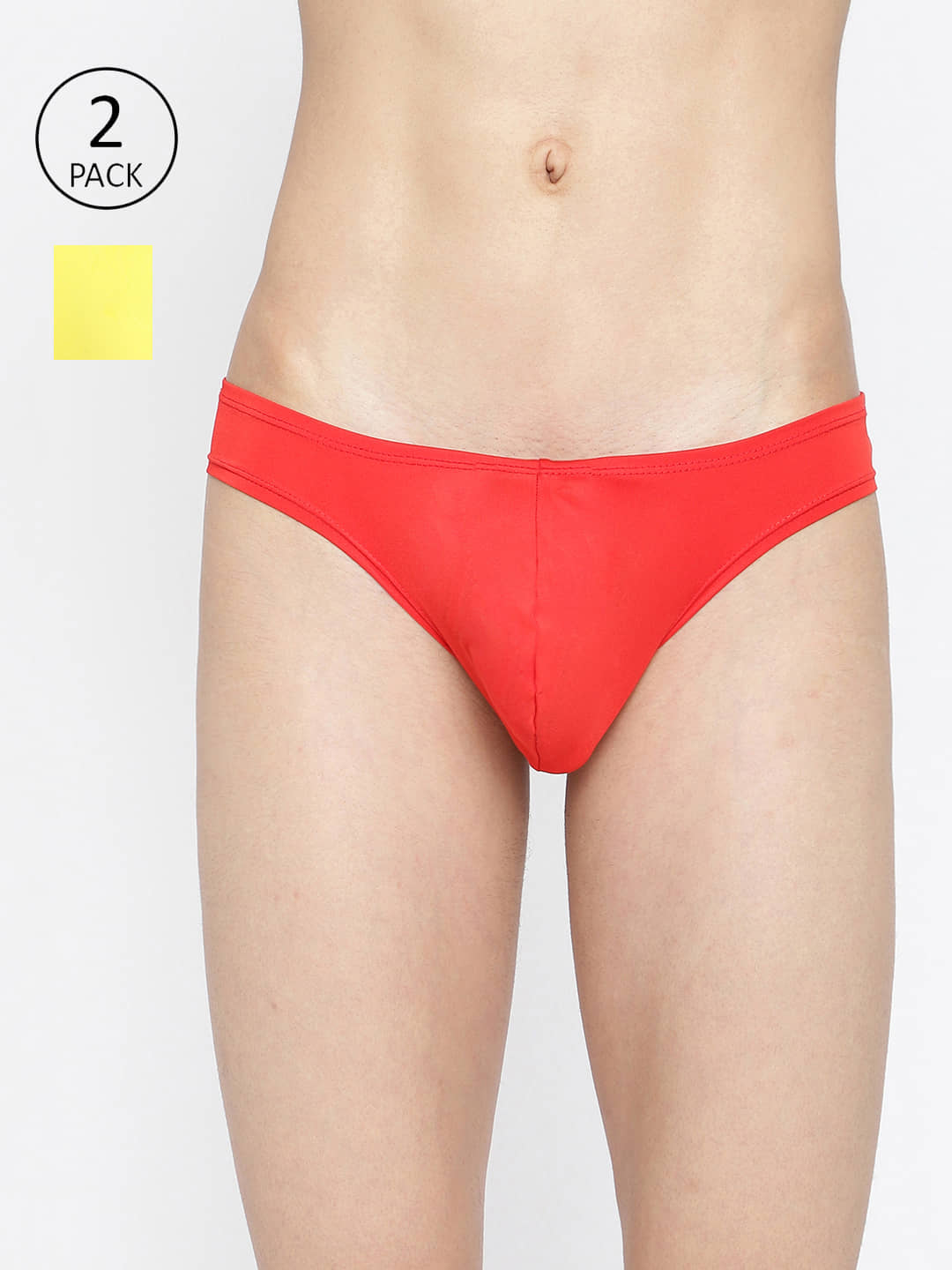 La Intimo Pack of 2 Polyester Briefs For Men's ( Multicolor13 )