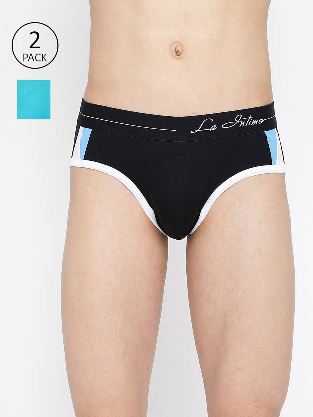 La Intimo Pack of 2 Lycra Briefs For Men's ( Multicolor7 ) La Intimo Pack of 2 Lycra Briefs For Men's ( Multicolor7 )