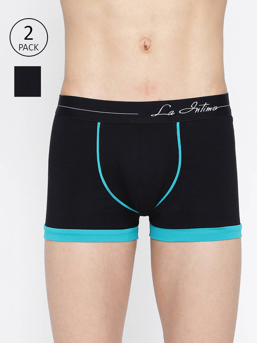 La Intimo Pack of 2 Lycra Trunks For Men's ( Multicolor5 ) La Intimo Pack of 2 Lycra Trunks For Men's ( Multicolor5 )
