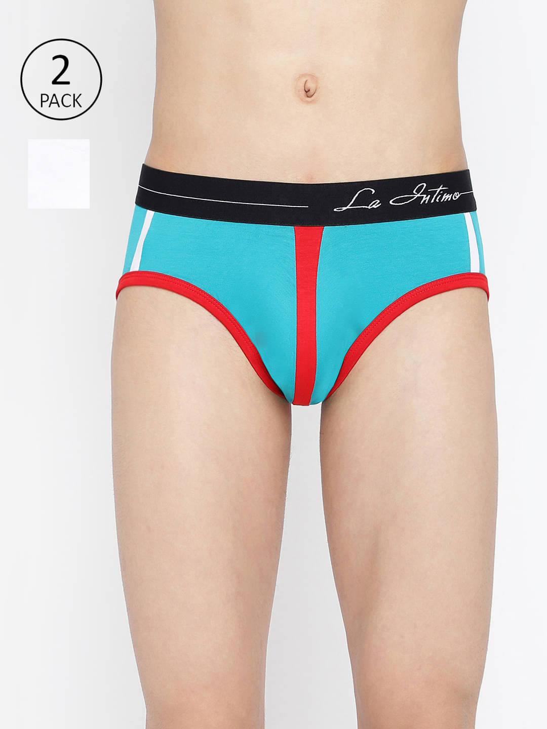     			La Intimo Pack of 2 Lycra Briefs For Men's ( Multicolor10 )