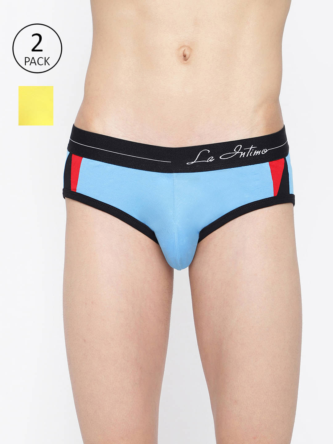 La Intimo Pack of 2 Lycra Briefs For Men's ( Multicolor7 ) La Intimo Pack of 2 Lycra Briefs For Men's ( Multicolor7 )