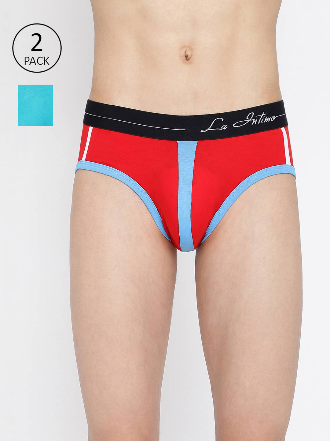La Intimo Pack of 2 Lycra Briefs For Men's ( Multicolor10 ) La Intimo Pack of 2 Lycra Briefs For Men's ( Multicolor10 )