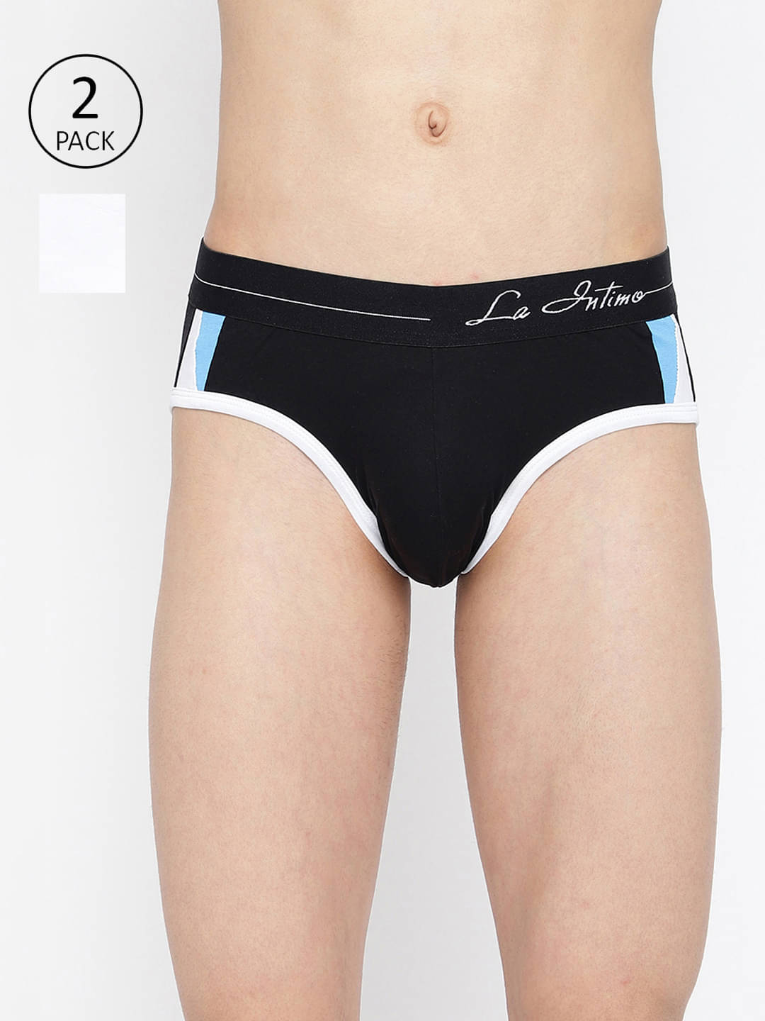     			La Intimo Pack of 2 Lycra Briefs For Men's ( Multicolor7 )