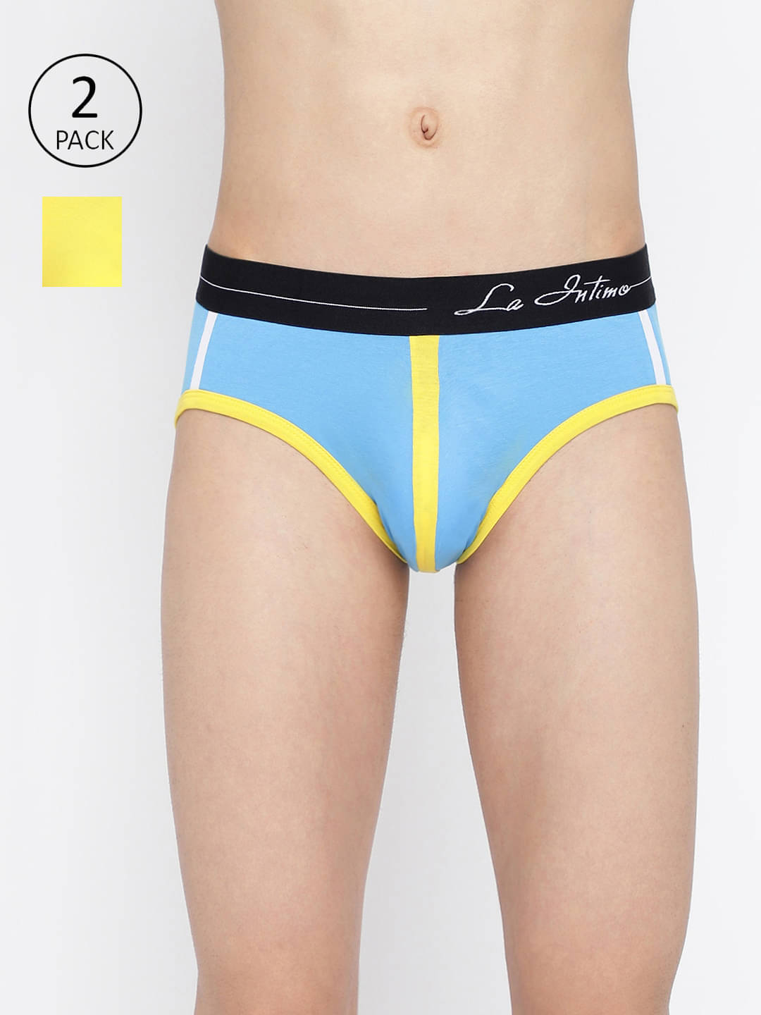 La Intimo Pack of 2 Lycra Briefs For Men's ( Multicolor10 ) La Intimo Pack of 2 Lycra Briefs For Men's ( Multicolor10 )