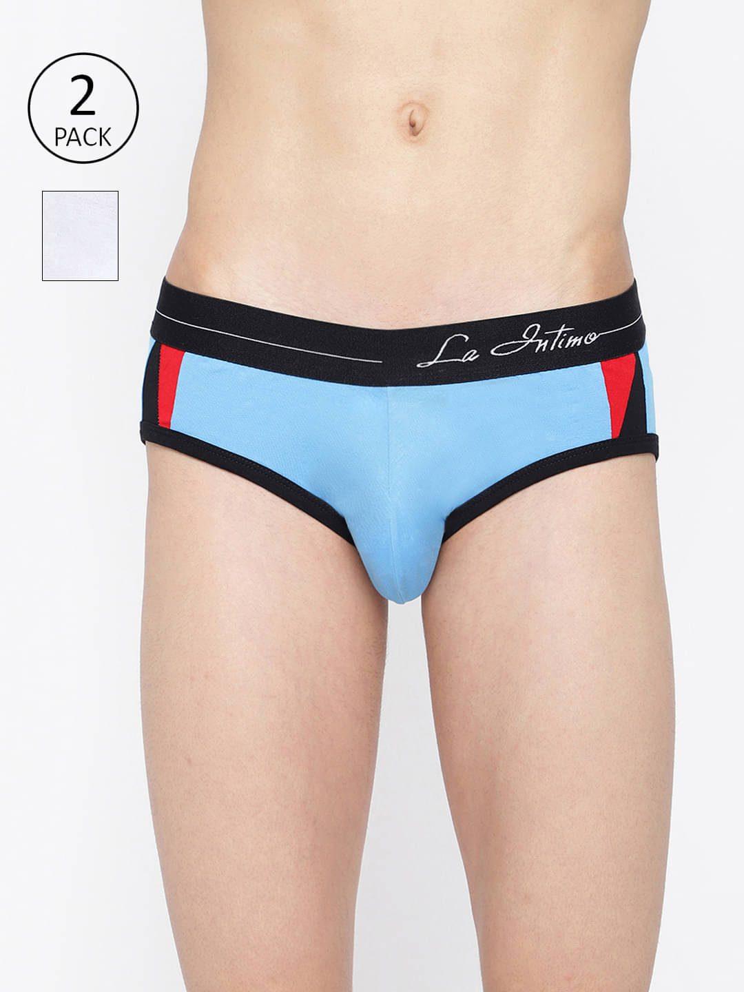 La Intimo Pack of 2 Lycra Briefs For Men's ( Multicolor7 ) La Intimo Pack of 2 Lycra Briefs For Men's ( Multicolor7 )