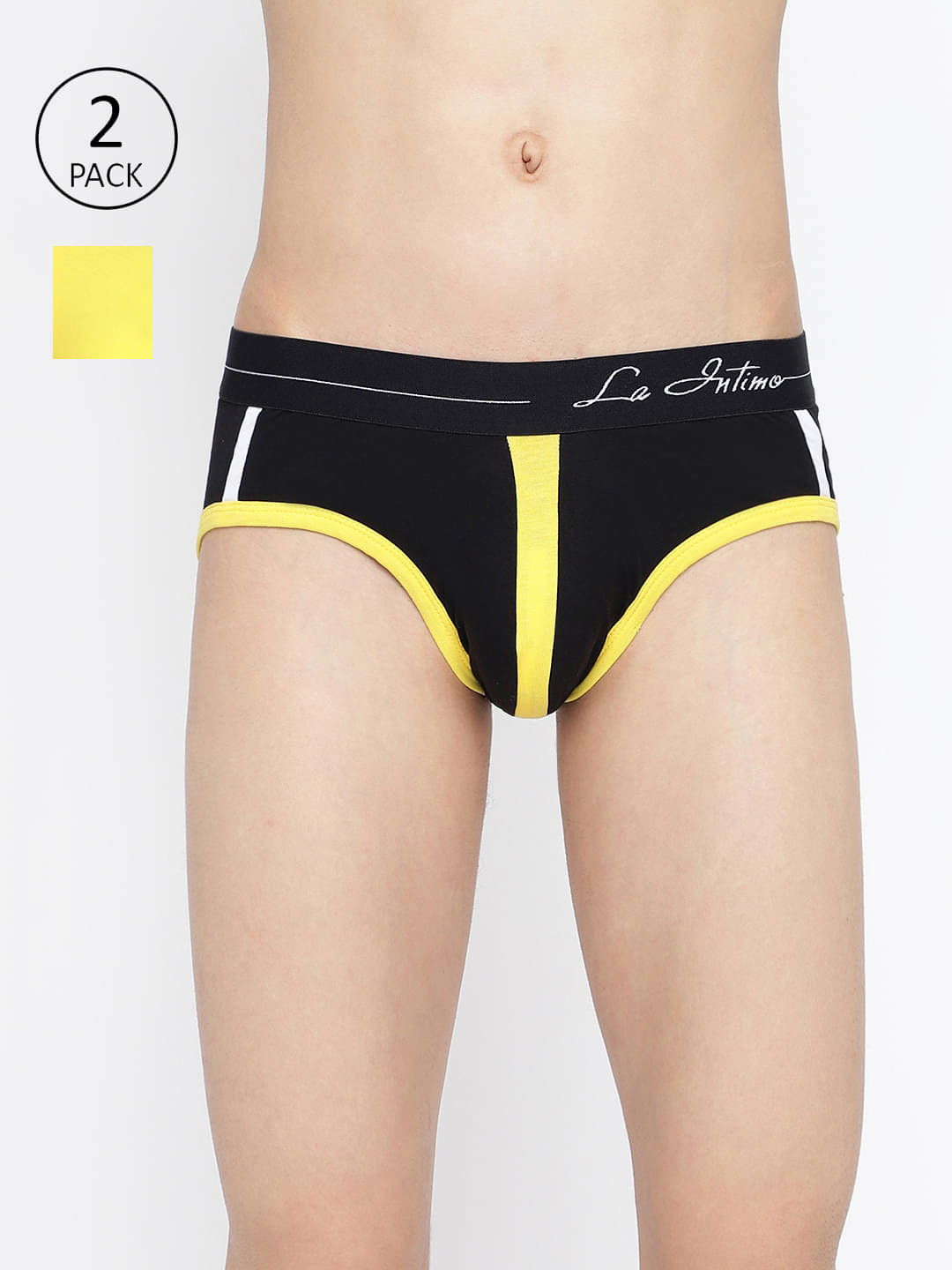     			La Intimo Pack of 2 Lycra Briefs For Men's ( Multicolor10 )