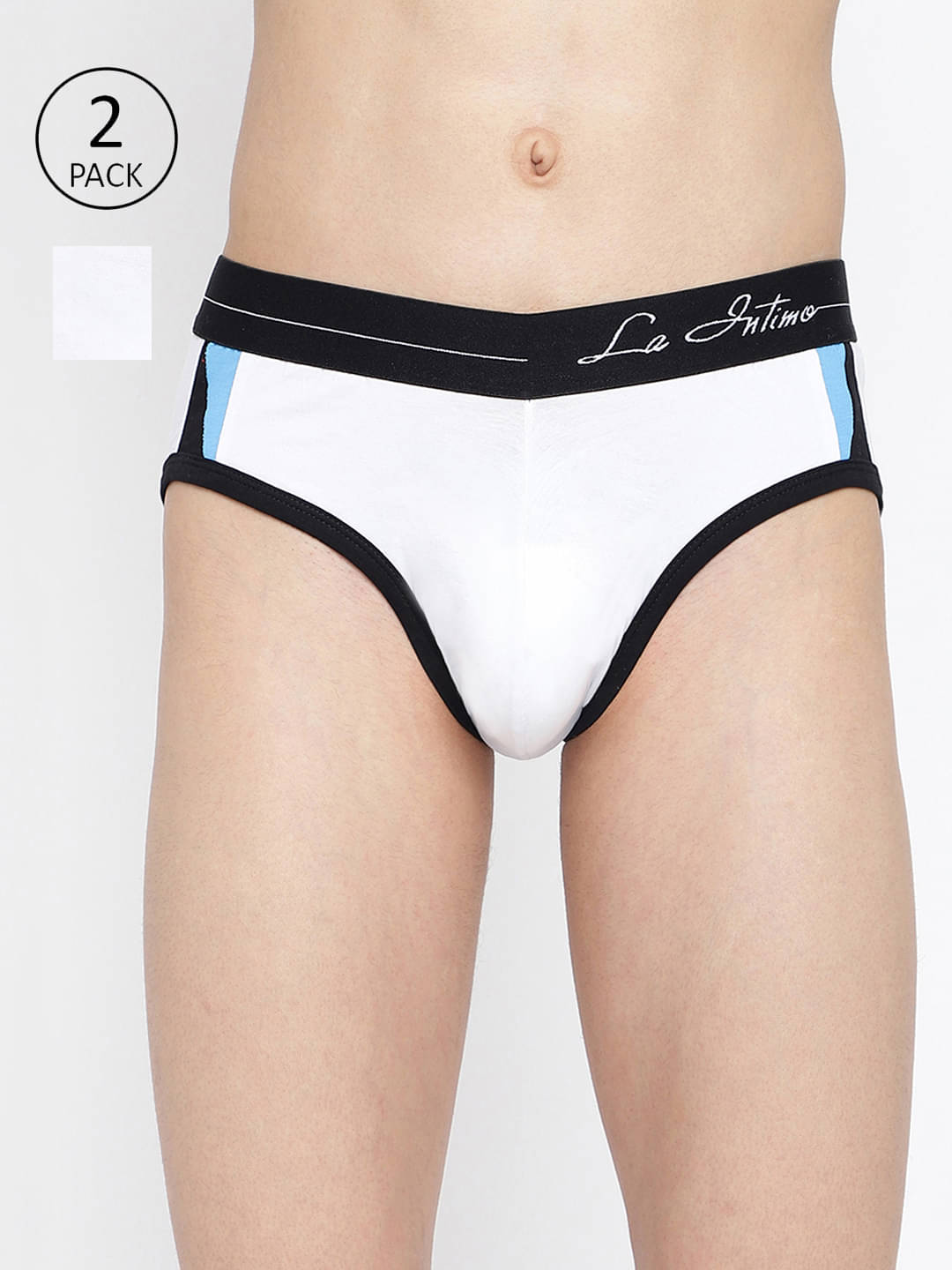 La Intimo Pack of 2 Lycra Briefs For Men's ( Multicolor7 ) La Intimo Pack of 2 Lycra Briefs For Men's ( Multicolor7 )