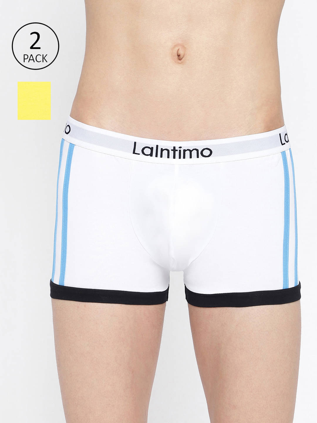     			La Intimo Pack of 2 Lycra Trunks For Men's ( Multicolor2 )
