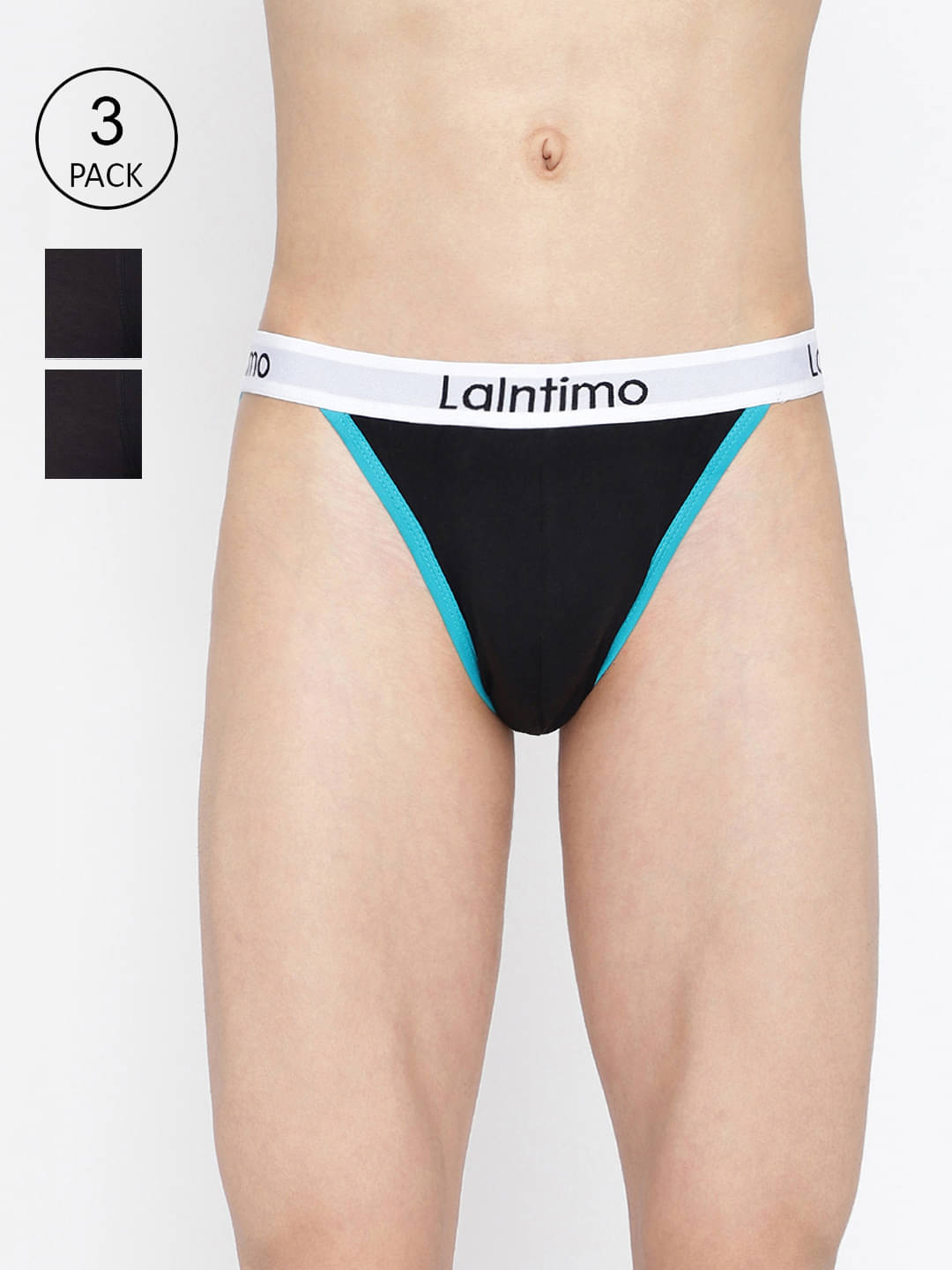La Intimo Pack of 3 Lycra Briefs For Men's ( Multicolor1 )     			La Intimo Pack of 3 Lycra Briefs For Men's ( Multicolor1 )