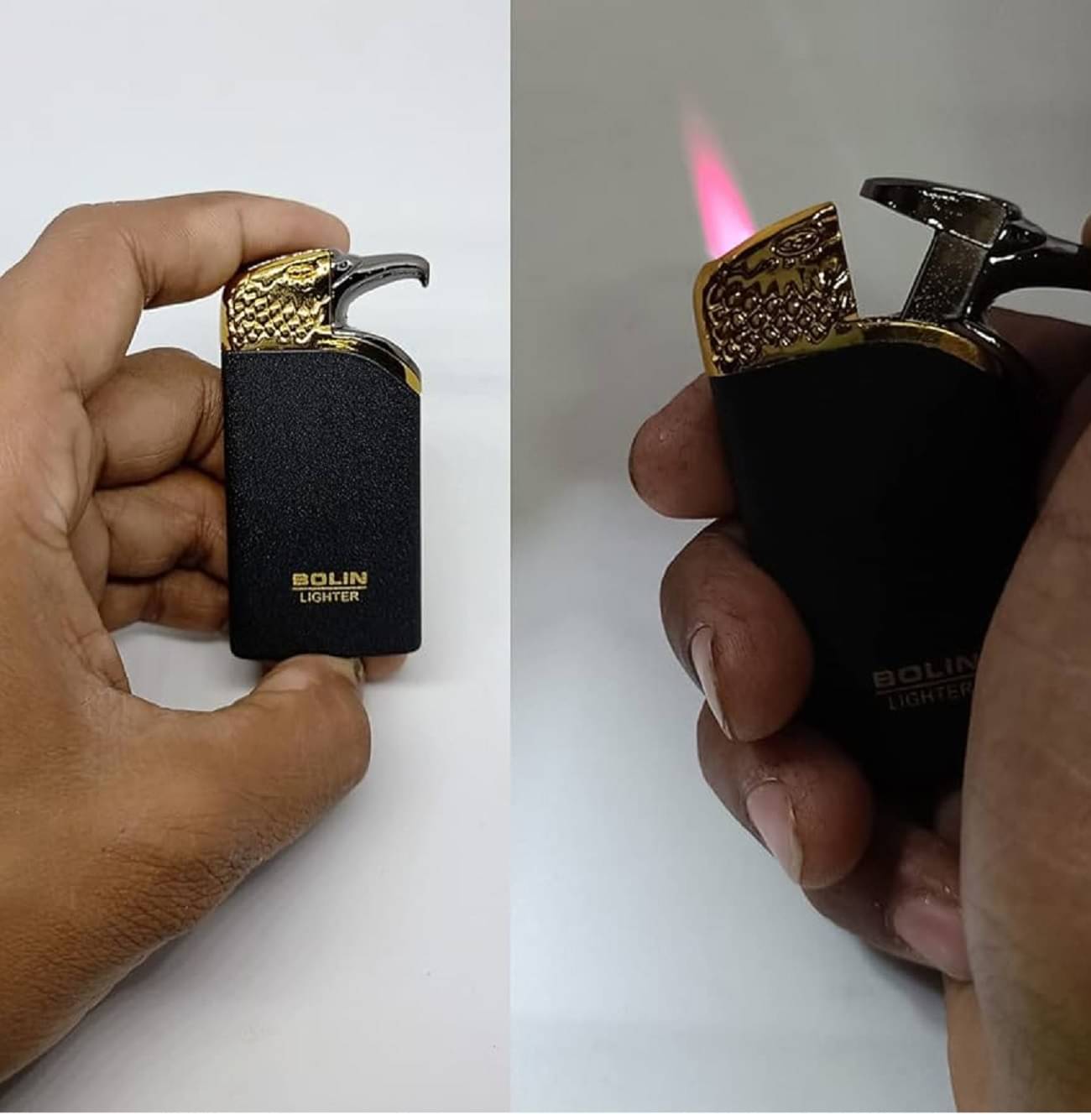     			PAAVI Black Iron Cigarette Lighter ( Pack of 1 )