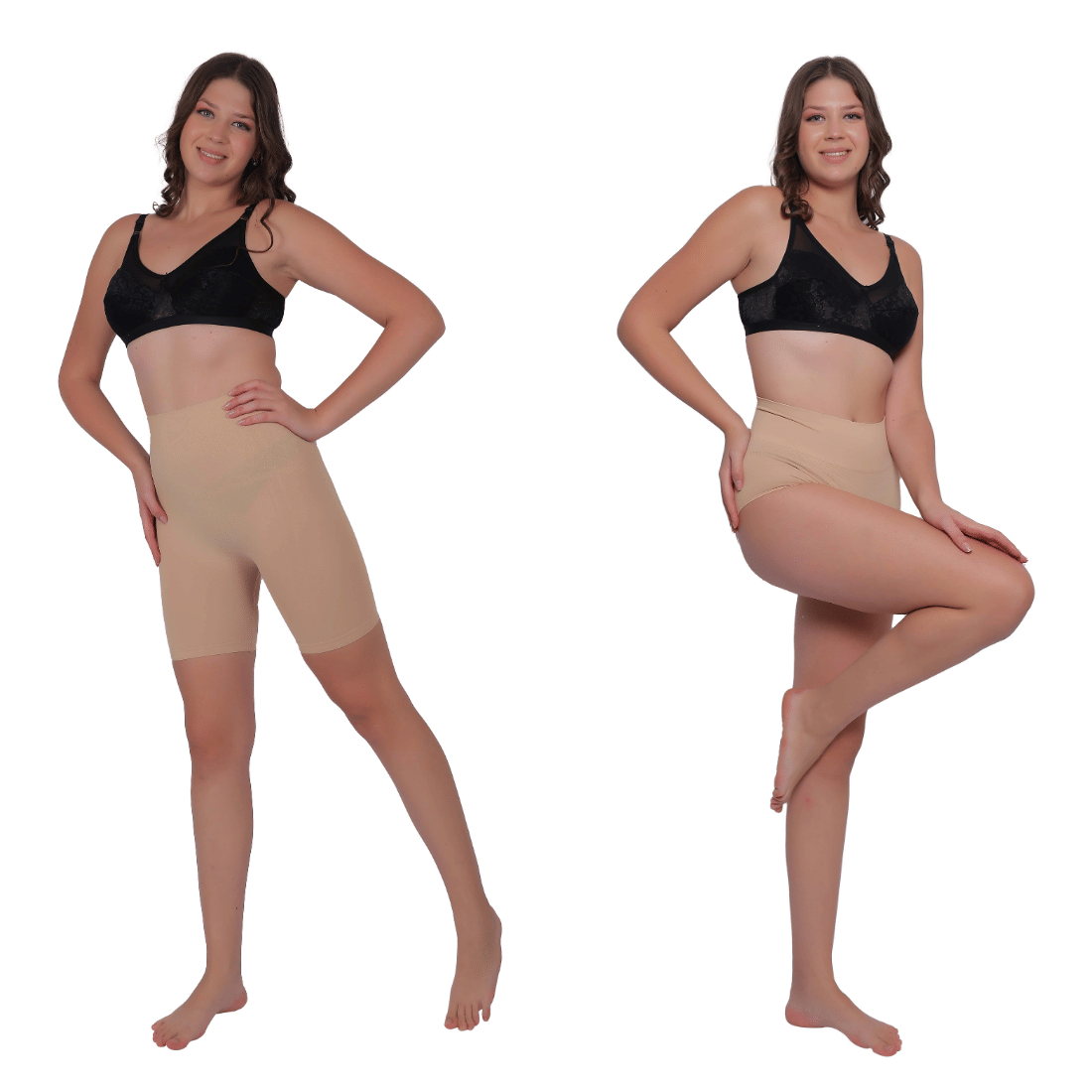 Pia Trends Pack of 2 Nylon Women's Tummy Tucker ( Beige ) Pia Trends Pack of 2 Nylon Women's Tummy Tucker ( Beige )