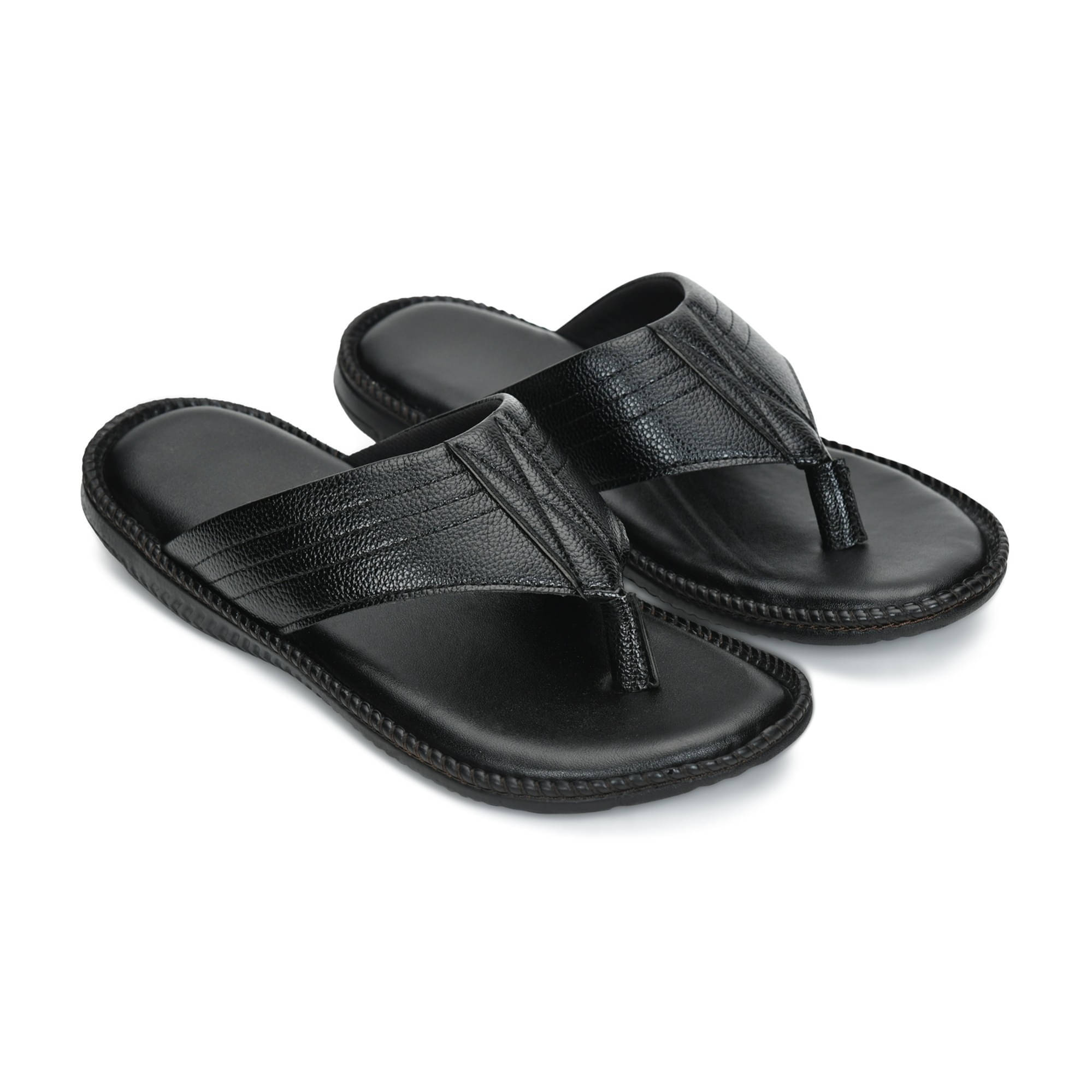     			STEPHORN Black Men's Leather Slipper