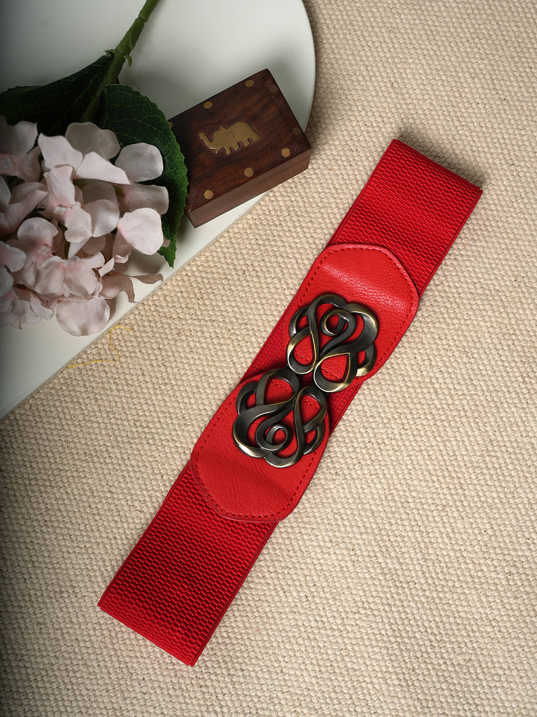     			STYLE SHOES Fabric Women's Stretchable Belt ( Pack of 1 )