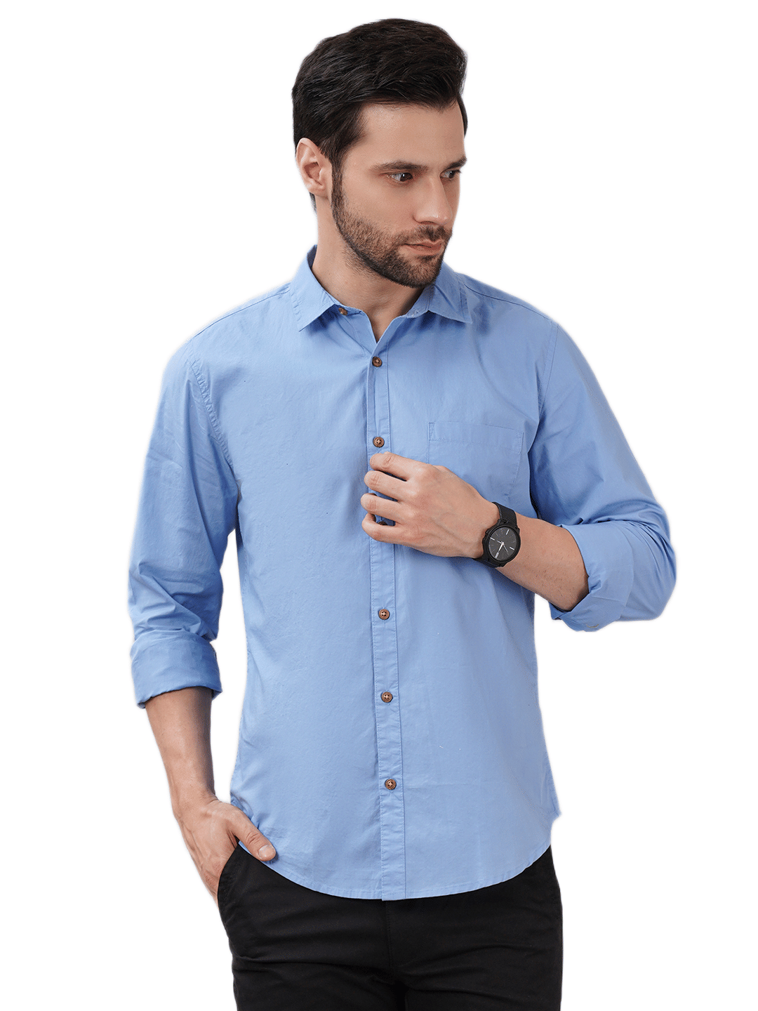 Sand Dunes Cotton Flex Slim Fit Solids Full Sleeves Men's Casual Shirt - Dark Blue ( Pack of 1 ) Sand Dunes Cotton Flex Slim Fit Solids Full Sleeves Men's Casual Shirt - Dark Blue ( Pack of 1 )
