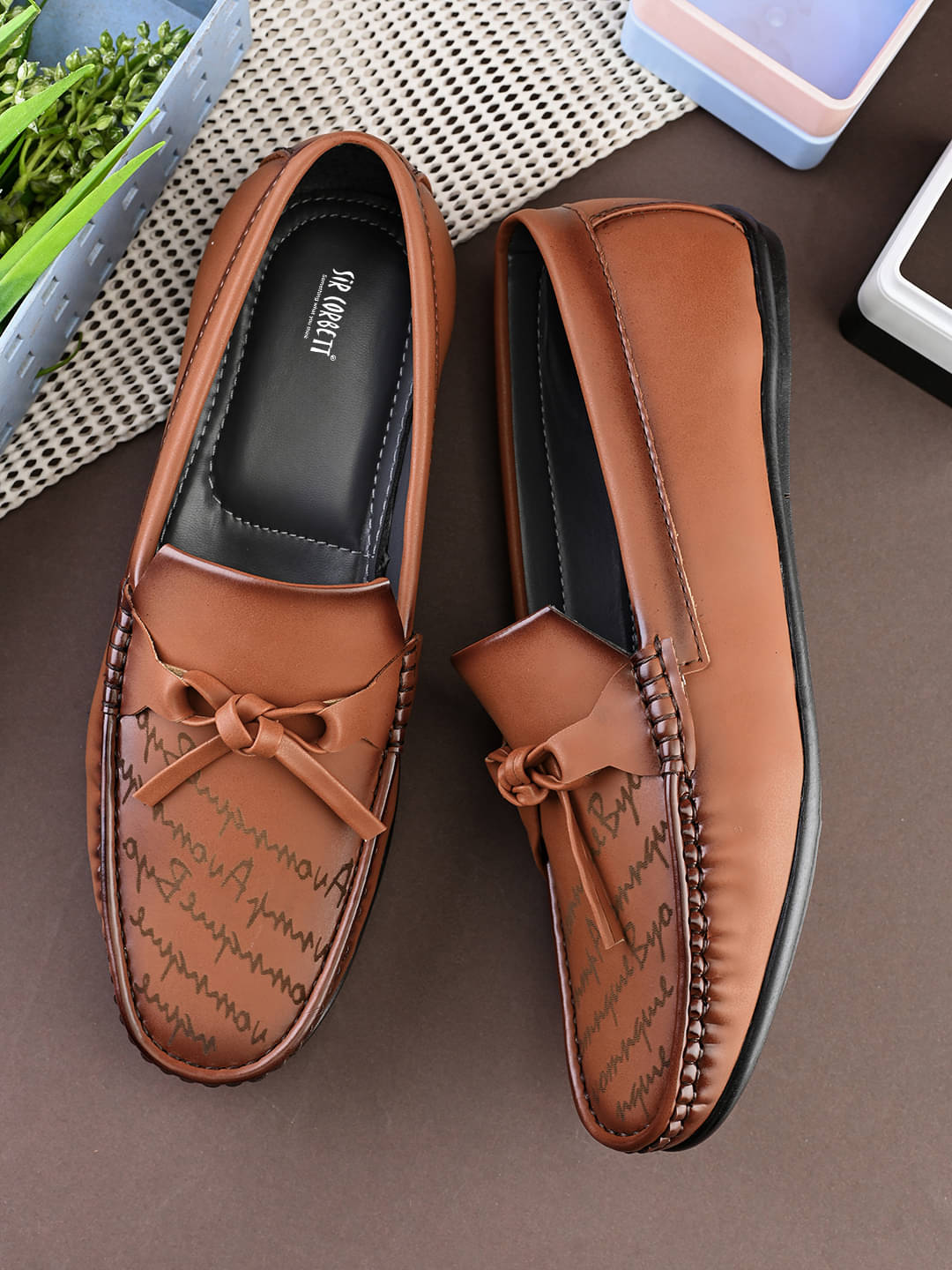    			Sir Corbett Tan Men's Slip on