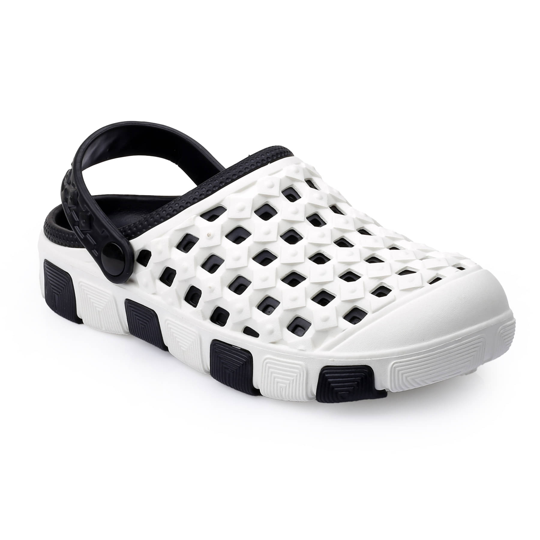     			TR - White,Black Men's Clogs