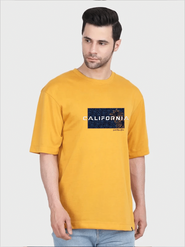     			Unicus Apparel Men Cotton Blend Regular Fit Printed T-Shirt ( Yellow )