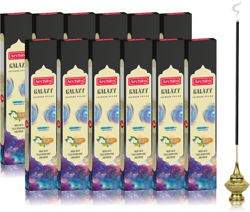     			archita poojabatti Incense Dhoop Sticks Natural 10 gm ( Pack of 12 )