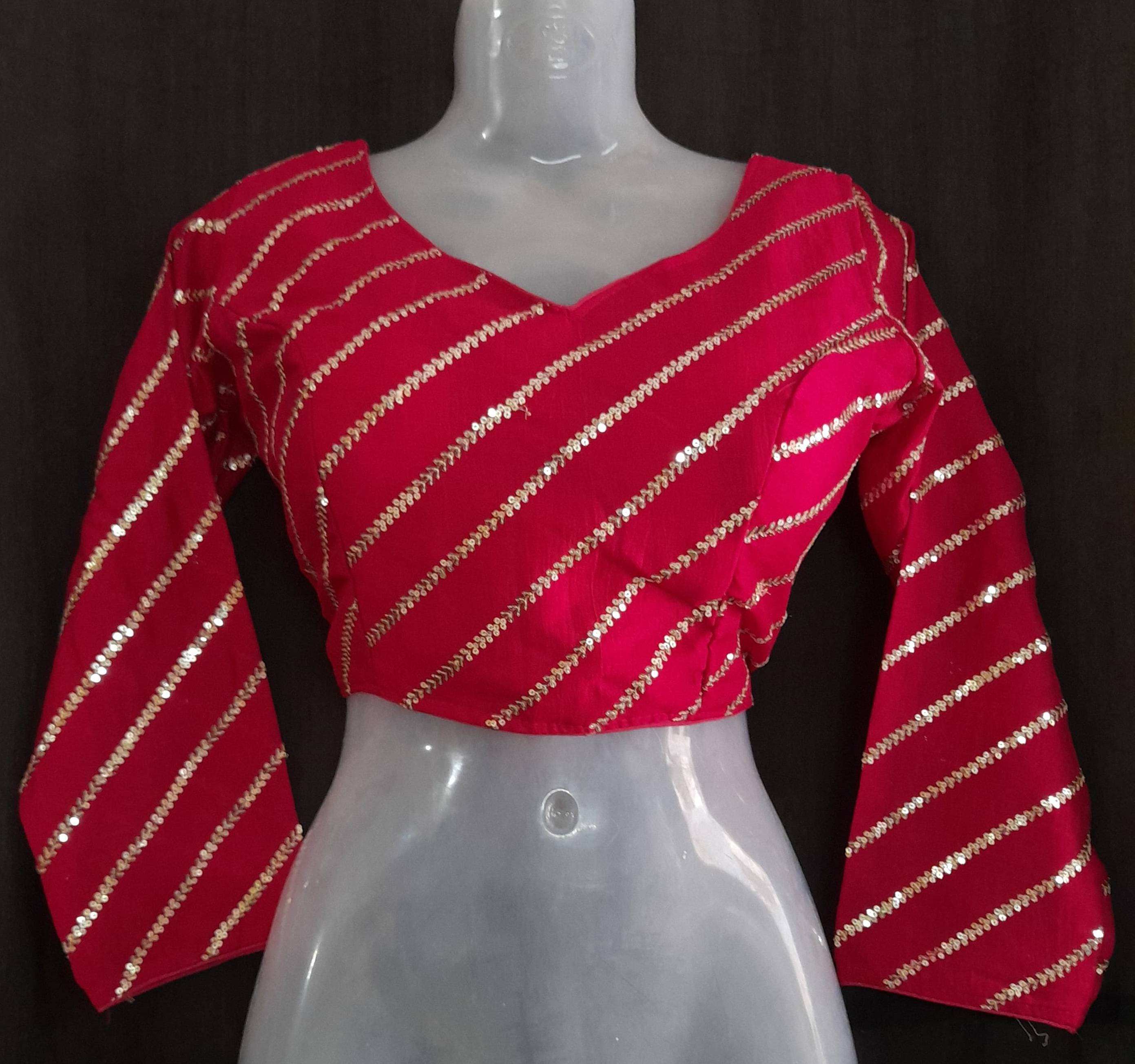 fancynine Pink Readymade with Pad Silk Women's Blouse ( Pack of 1 ) fancynine Pink Readymade with Pad Silk Women's Blouse ( Pack of 1 )