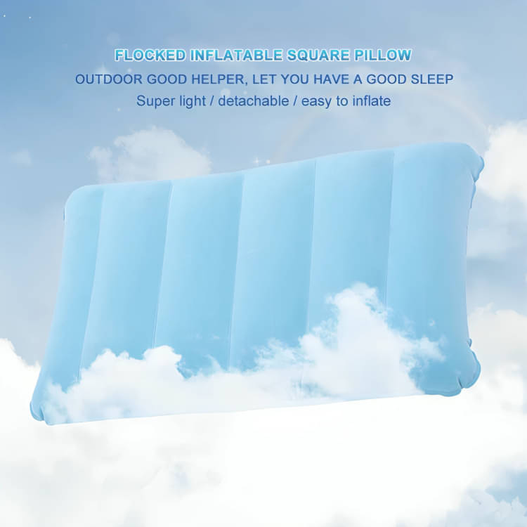     			Air Inflatable Travel Pillow Tourist Pillow Blue, Air Pillow Cushion Sleeping Bag Backpacking Pillow Soft Comfortable