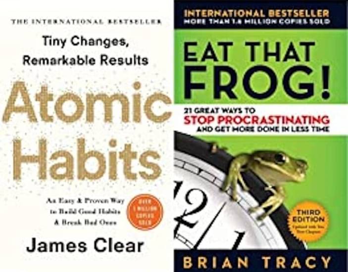     			Atomic Habits & Eat That Frog