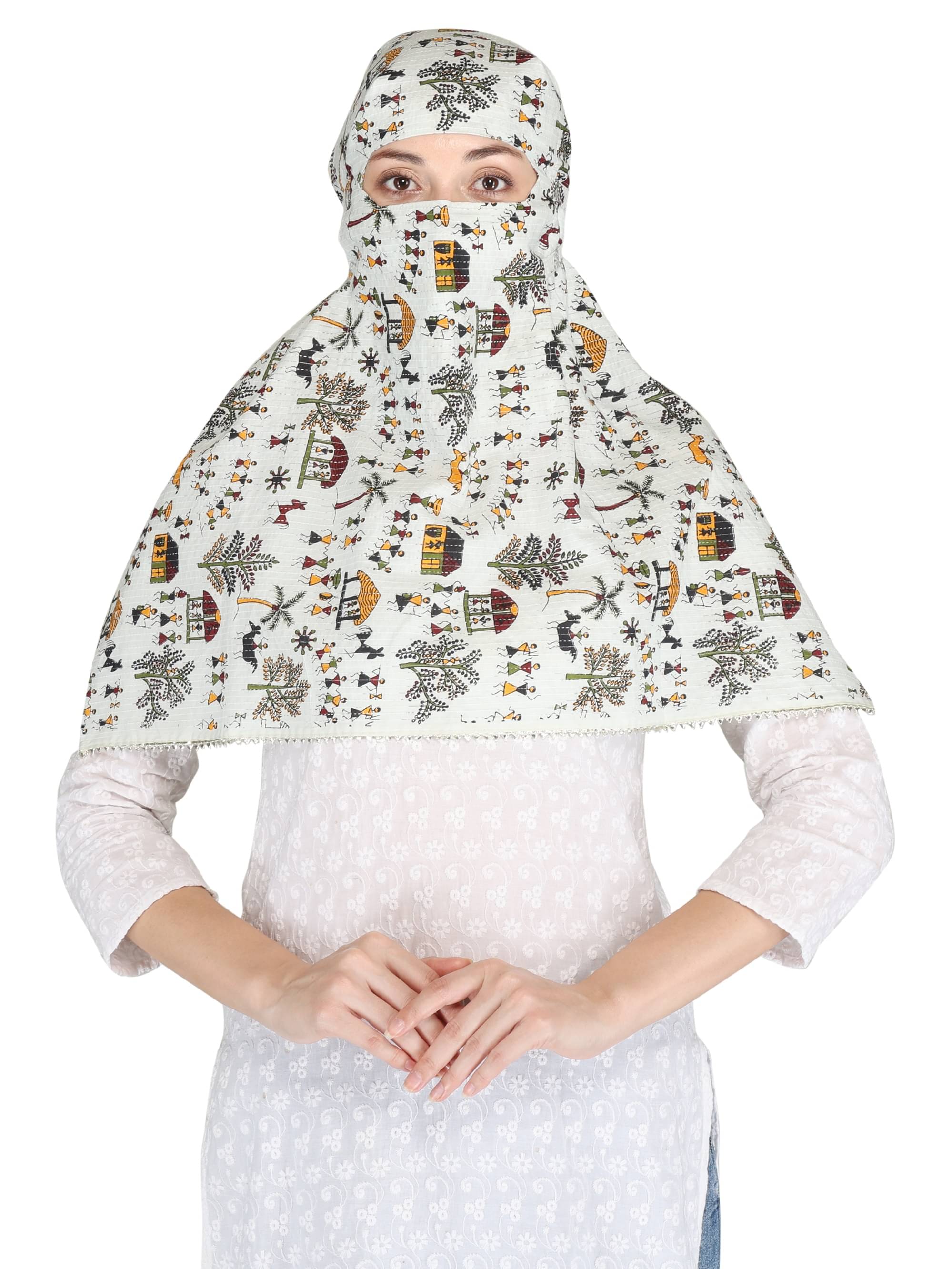     			DEEPNYRA - LIVING STYLE Yellow Cotton Women's Scarf ( Pack of 1 )