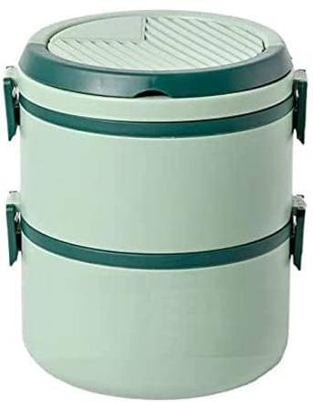 FIVANIO 2 Layer Lunch Box - Round Plastic Lunch Box 2 - Container ( Pack of 1 ) FIVANIO 2 Layer Lunch Box - Round Plastic Lunch Box 2 - Container ( Pack of 1 )