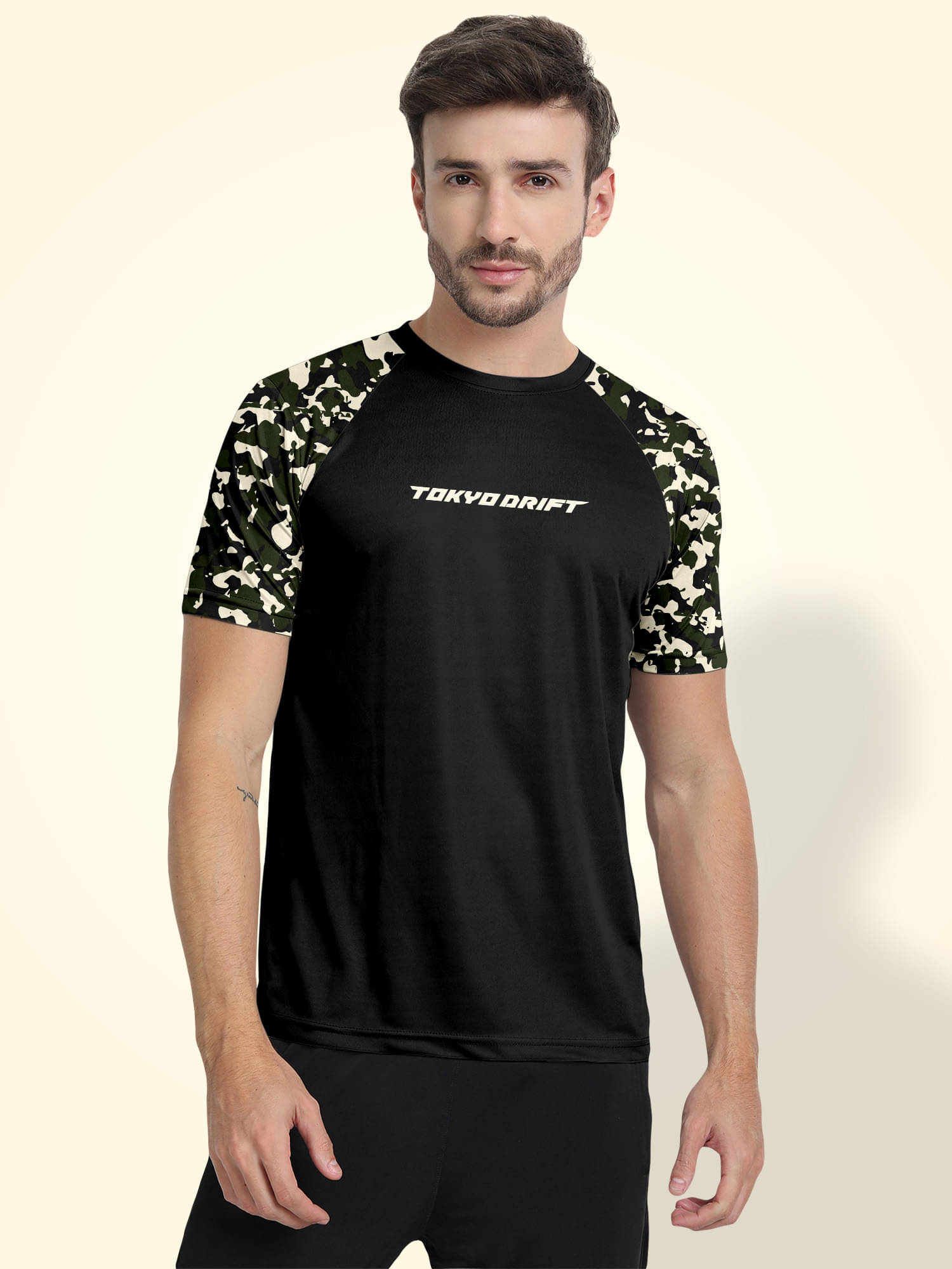 FTX Men Polyester Regular Fit Printed T-Shirt ( Black ) FTX Men Polyester Regular Fit Printed T-Shirt ( Black )