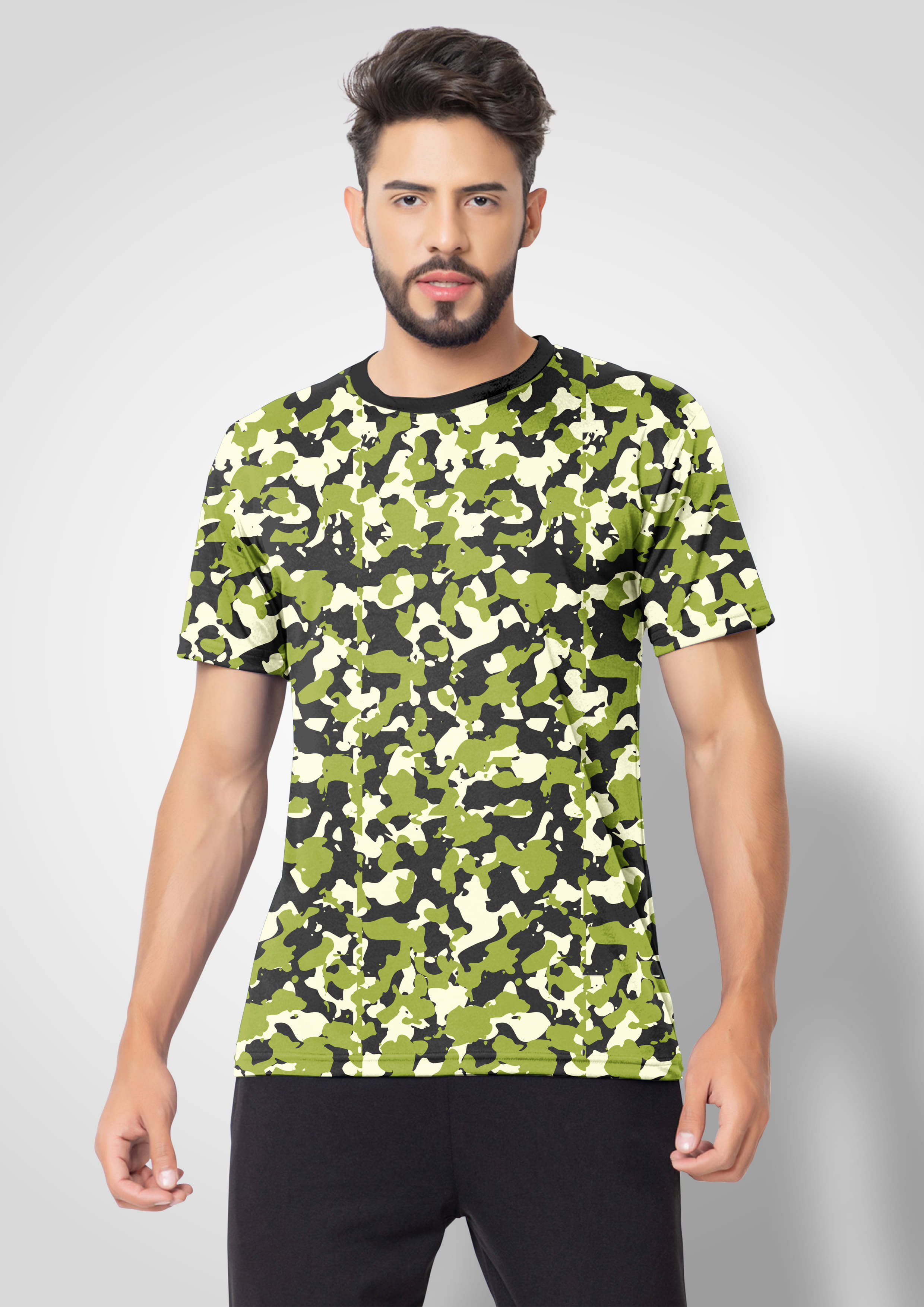 FTX Men Polyester Regular Fit Printed T-Shirt ( Olive ) FTX Men Polyester Regular Fit Printed T-Shirt ( Olive )