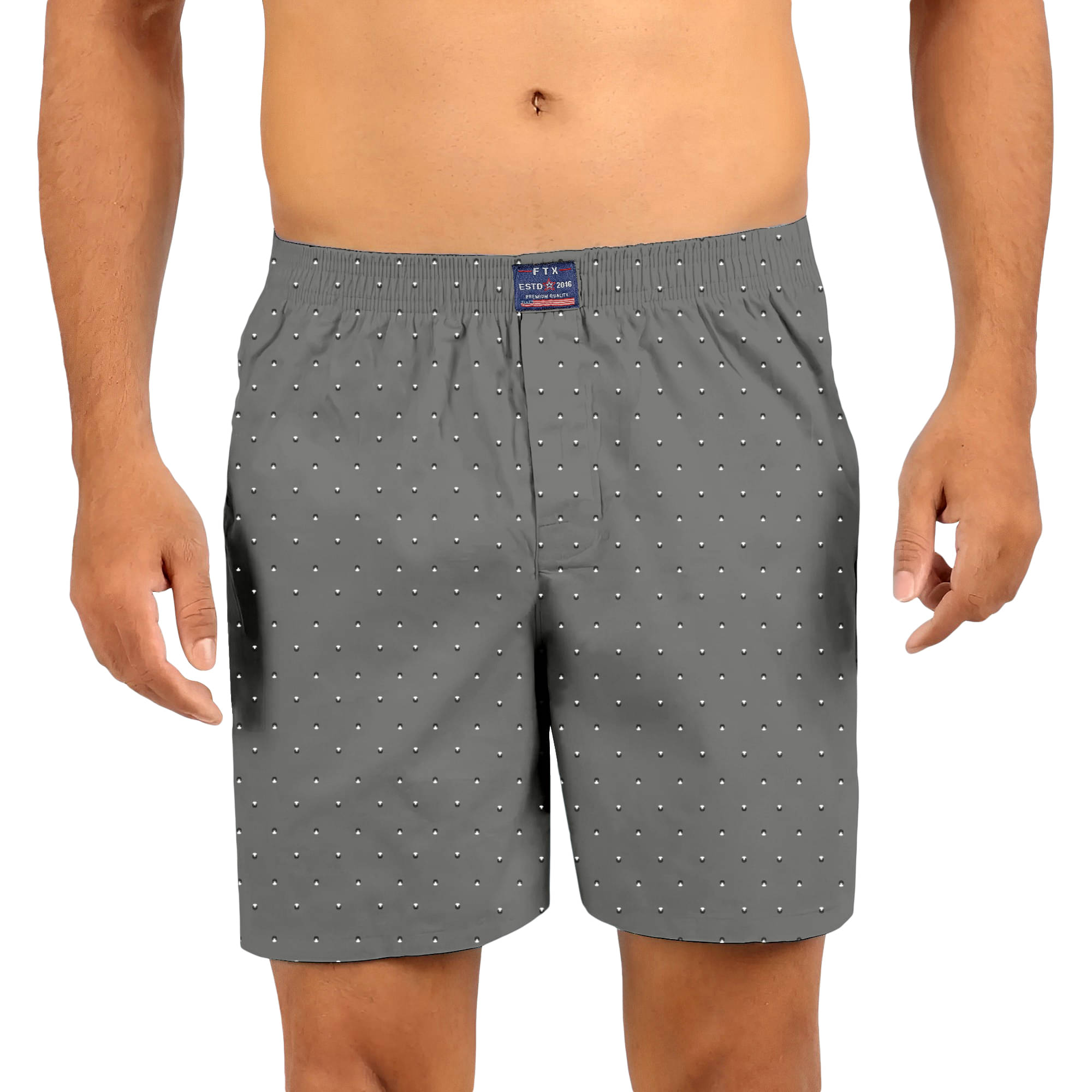 FTX Pack of 1 Cotton Boxers For Men's ( Grey ) FTX Pack of 1 Cotton Boxers For Men's ( Grey )