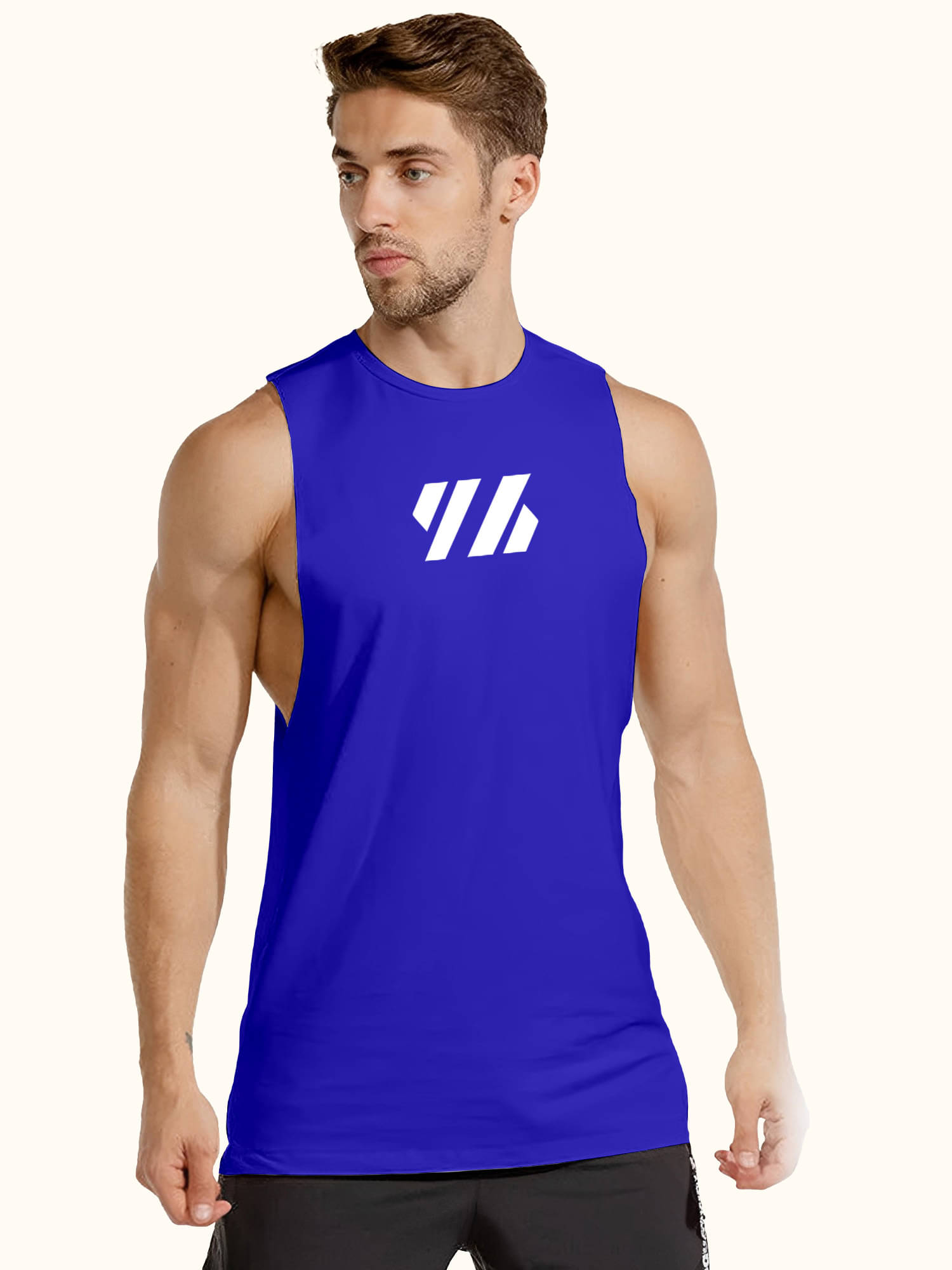 FTX Pack of 1 Lycra Gym Vest For Men ( Blue ) FTX Pack of 1 Lycra Gym Vest For Men ( Blue )