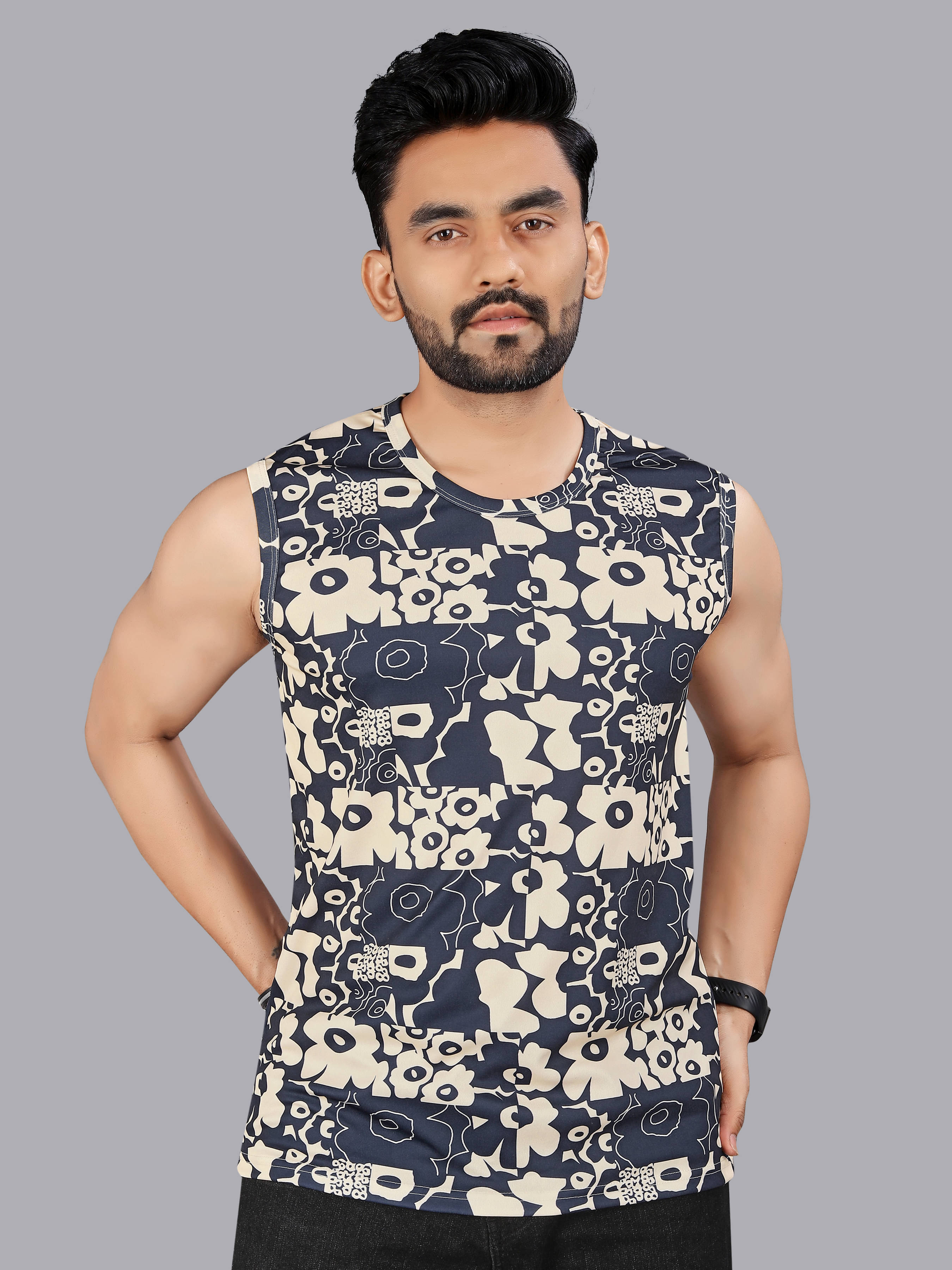 FTX Pack of 1 Polyester Gym Vest For Men ( Navy ) FTX Pack of 1 Polyester Gym Vest For Men ( Navy )