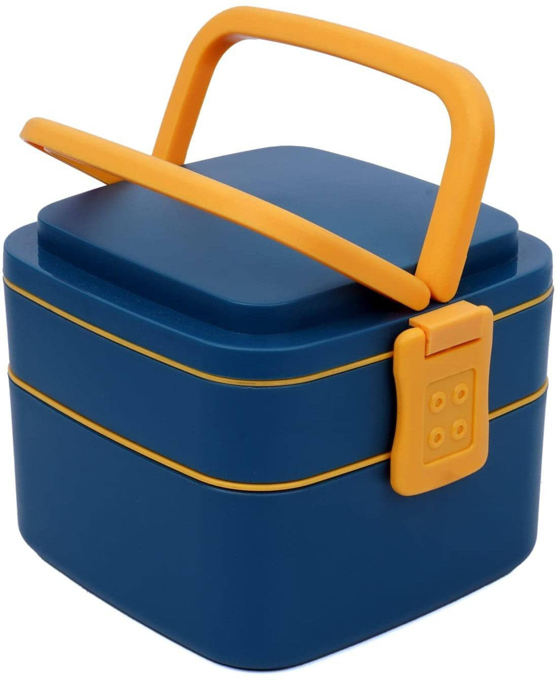 FULKIZA 2 LAYER SQUARE LUNCH BOX Plastic Lunch Box 1 - Container ( Pack of 1 ) FULKIZA 2 LAYER SQUARE LUNCH BOX Plastic Lunch Box 1 - Container ( Pack of 1 )