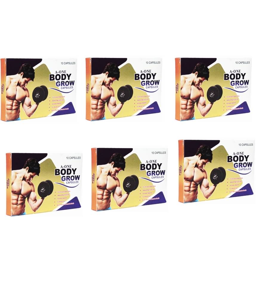     			G & G Pharmacy A-One Body Grow Capsule 10 no.s Unflavoured Pack of 6